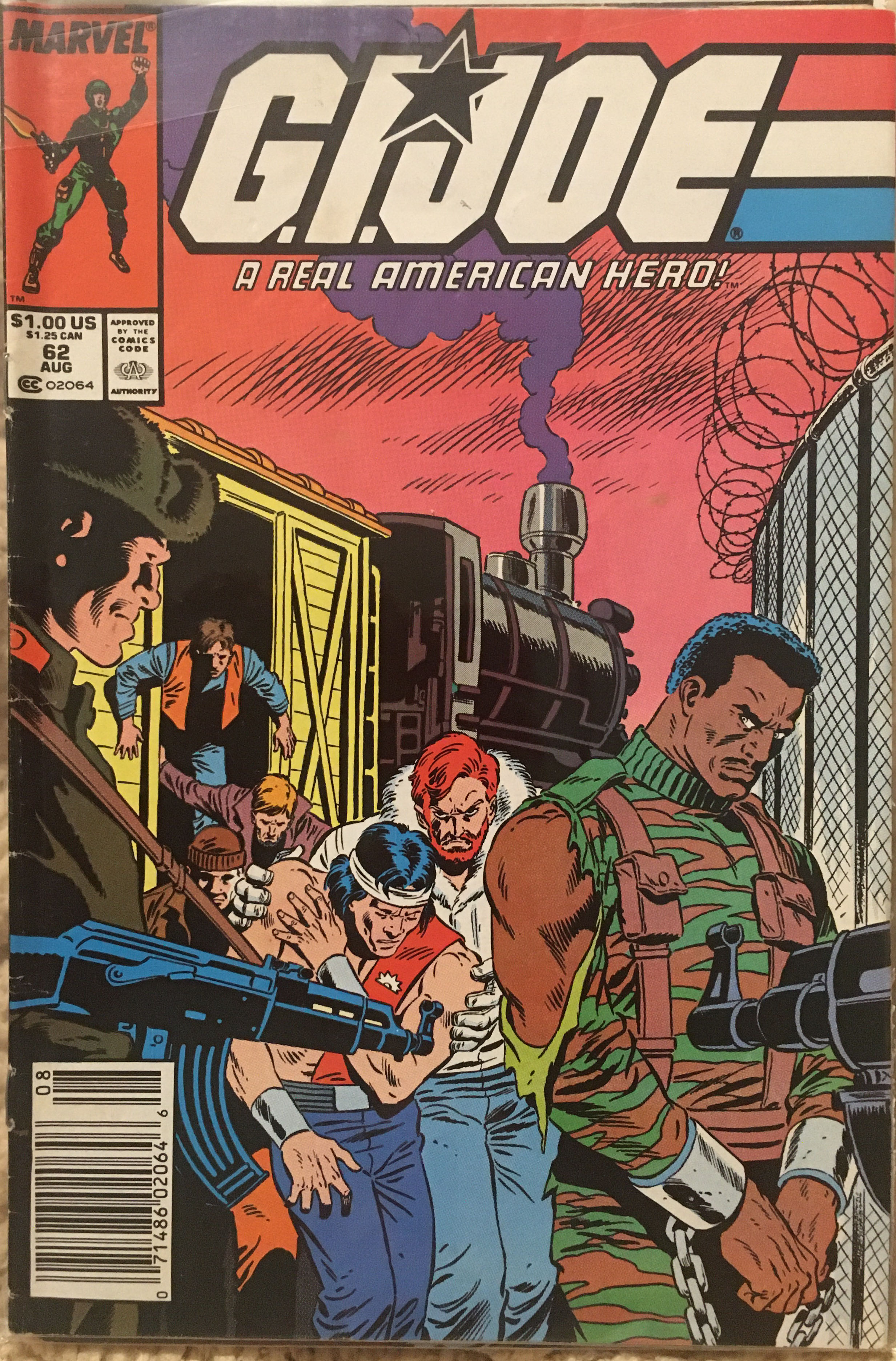 G.I. Joe: A Real American Hero! - Marvel Comics (62 - Aug 1987) comic book collectible [Barcode 071486020646] - Main Image 2