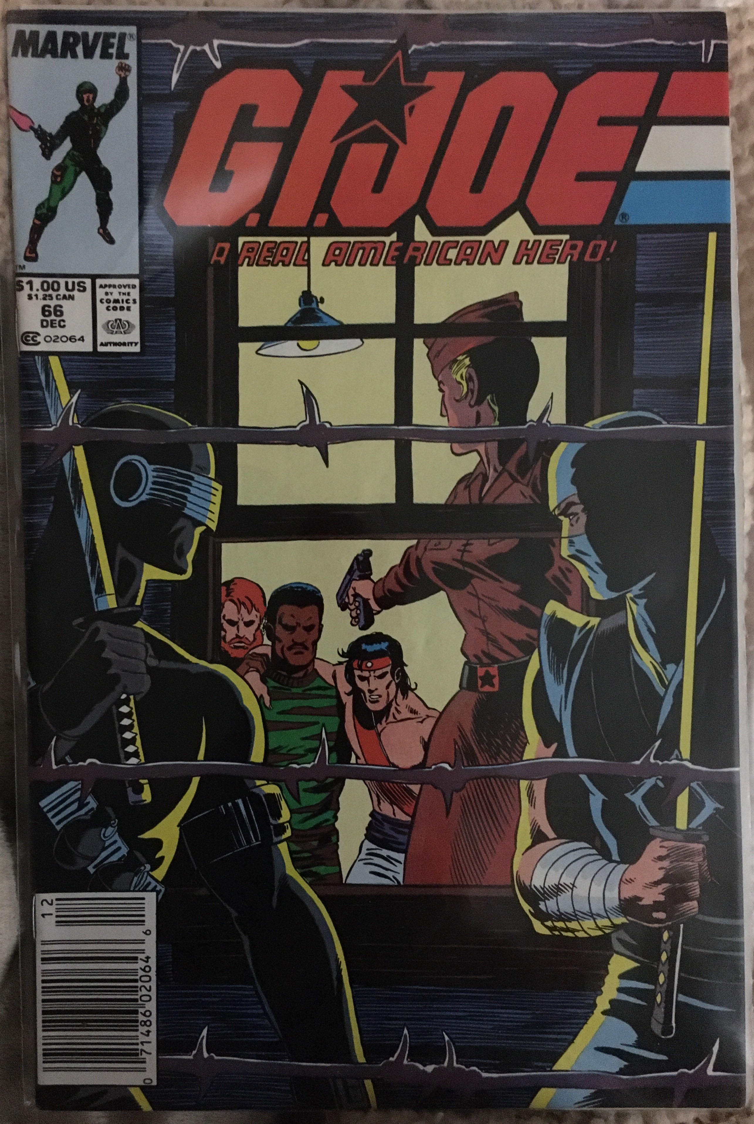 GIJOE A Real American Hero - Marvel Comics (66 - Dec 1987) comic book collectible [Barcode 071486020646] - Main Image 2