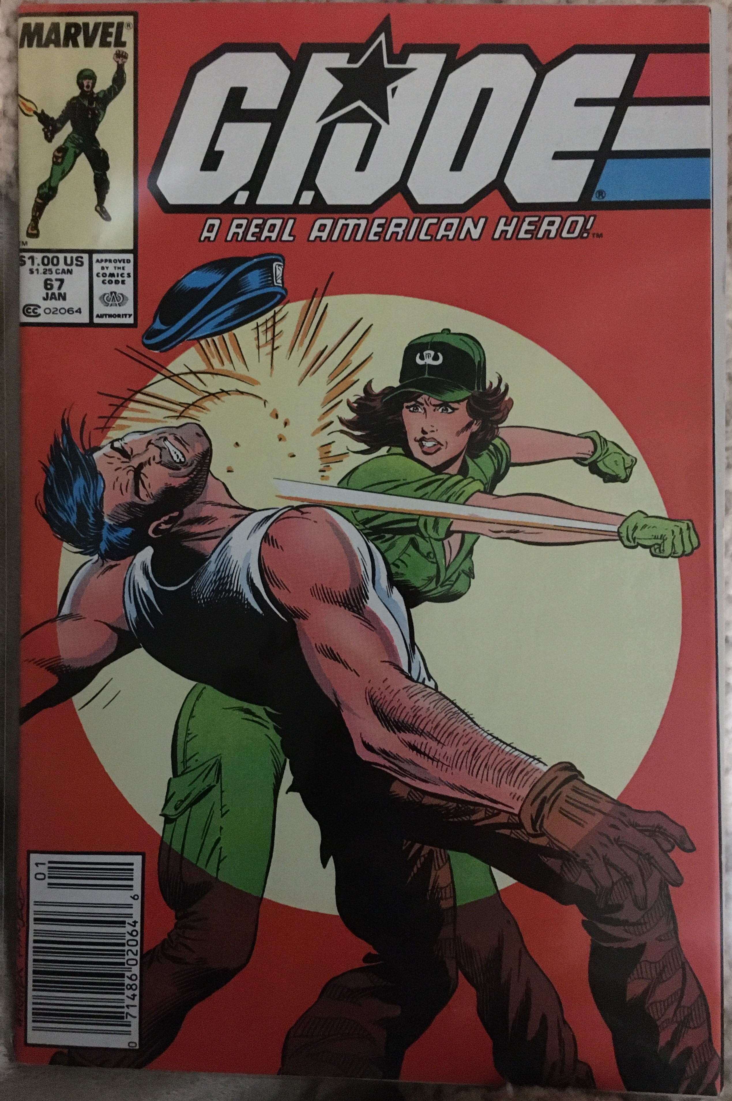 G.I. Joe: A Real American Hero - Marvel Comics (67 - Jan 1987) comic book collectible [Barcode 071486020646] - Main Image 2