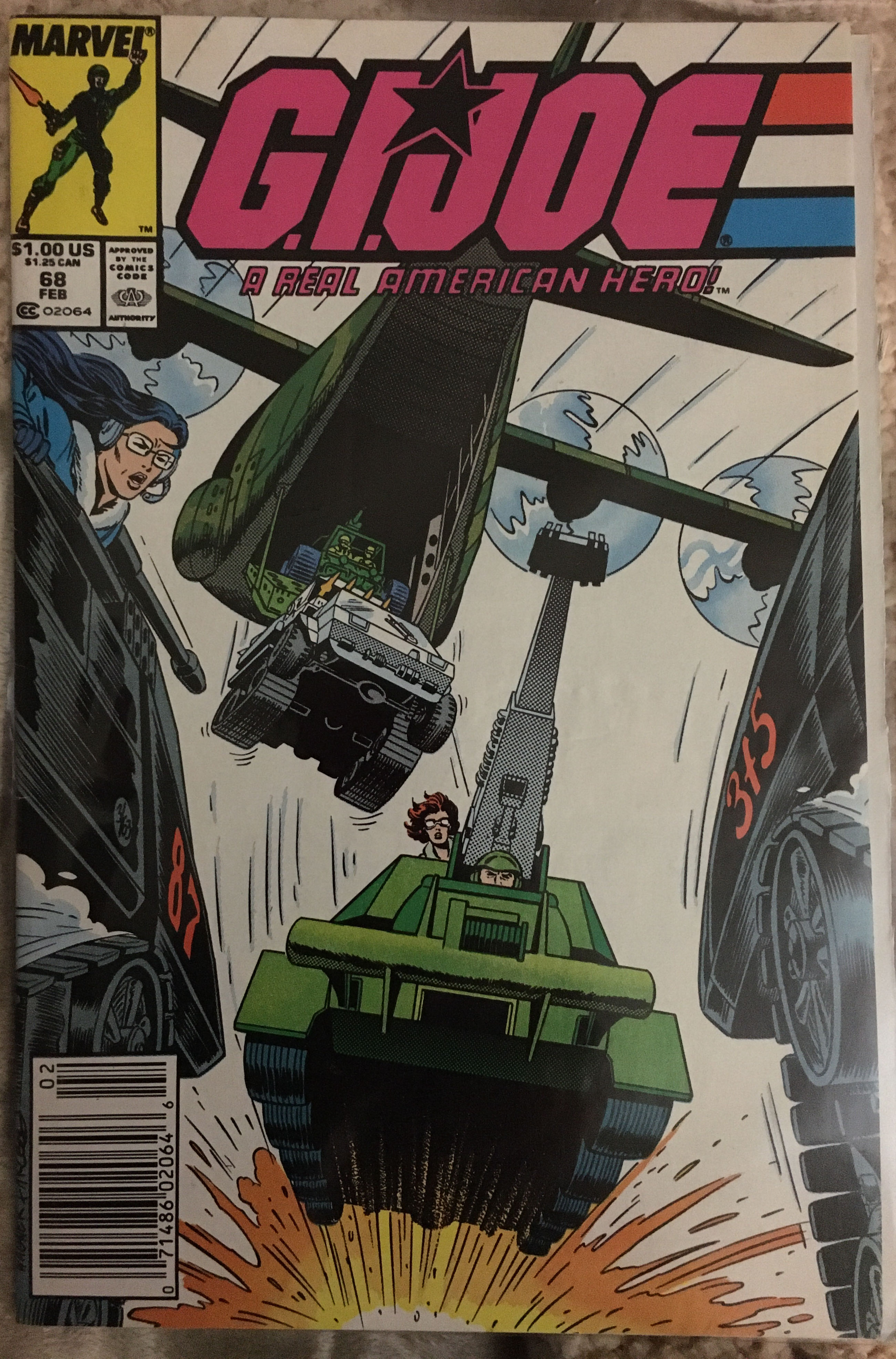 GIJOE A Real American Hero - Marvel Comics (68 - Feb 1988) comic book collectible [Barcode 071486020646] - Main Image 2