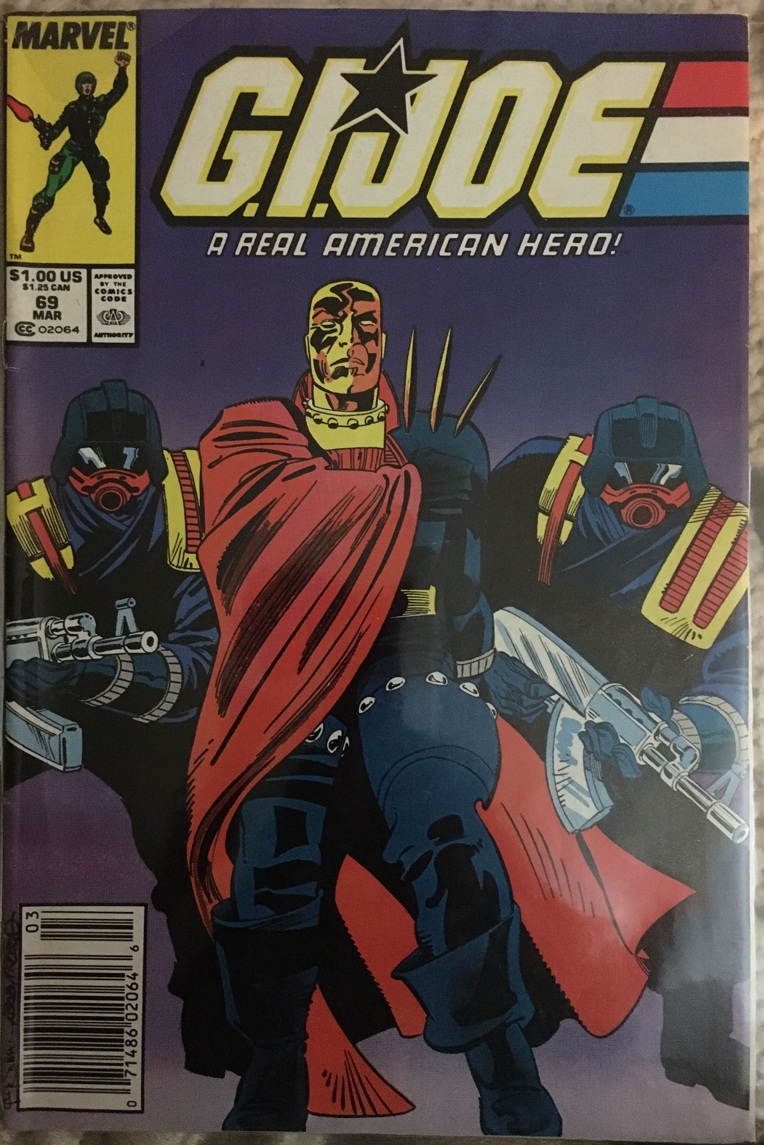 GI Joe A Real American Hero - Marvel Comics (69 - Mar 1988) comic book collectible [Barcode 071486020646] - Main Image 2