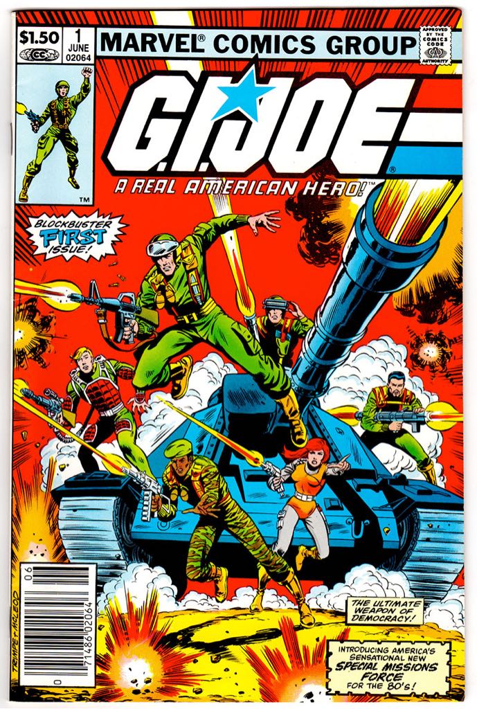GIJOE A Real American Hero - Marvel Comics (1 - Jun 1982) comic book collectible [Barcode 5888888888] - Main Image 2