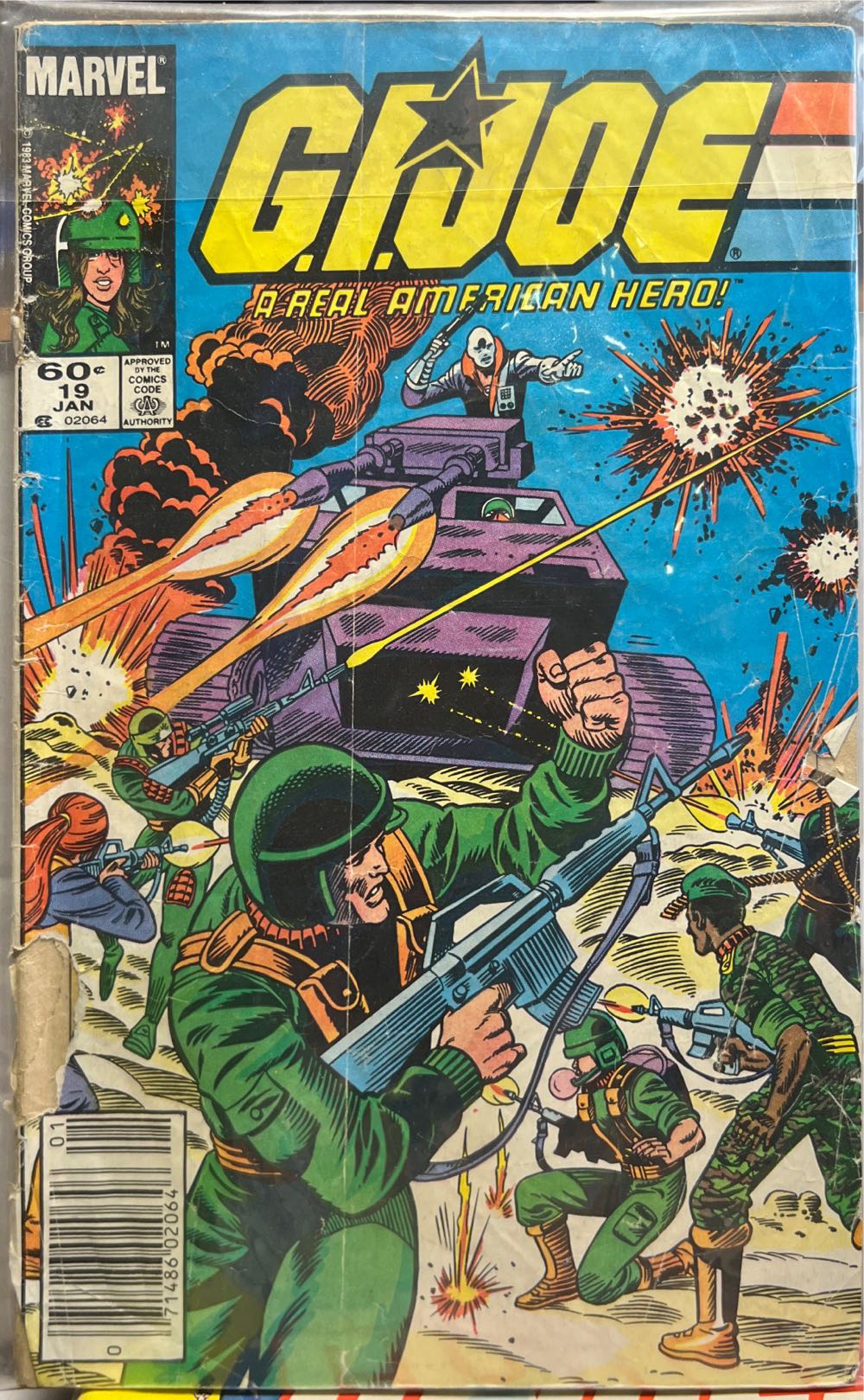 GIJOE A Real American Hero  (19) comic book collectible [Barcode 4455] - Main Image 2