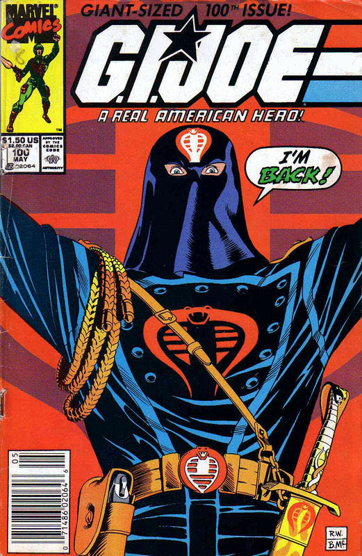 GIJOE A Real American Hero - Marvel Comics (100 - 5/2/90) comic book collectible [Barcode 852147569] - Main Image 2