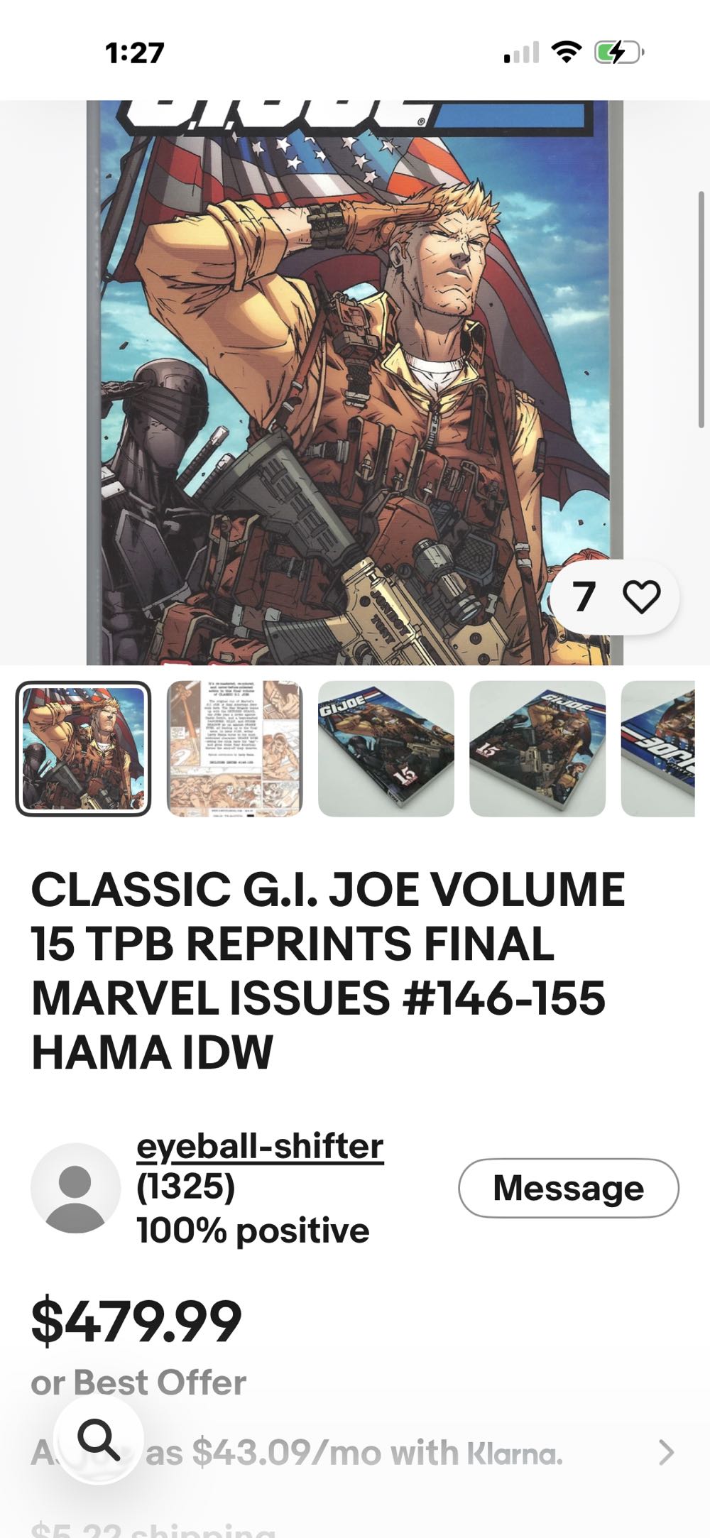 GIJOE A Real American Hero - Marvel Comics (147 - Apr 1994) comic book collectible [Barcode 87452684] - Main Image 3