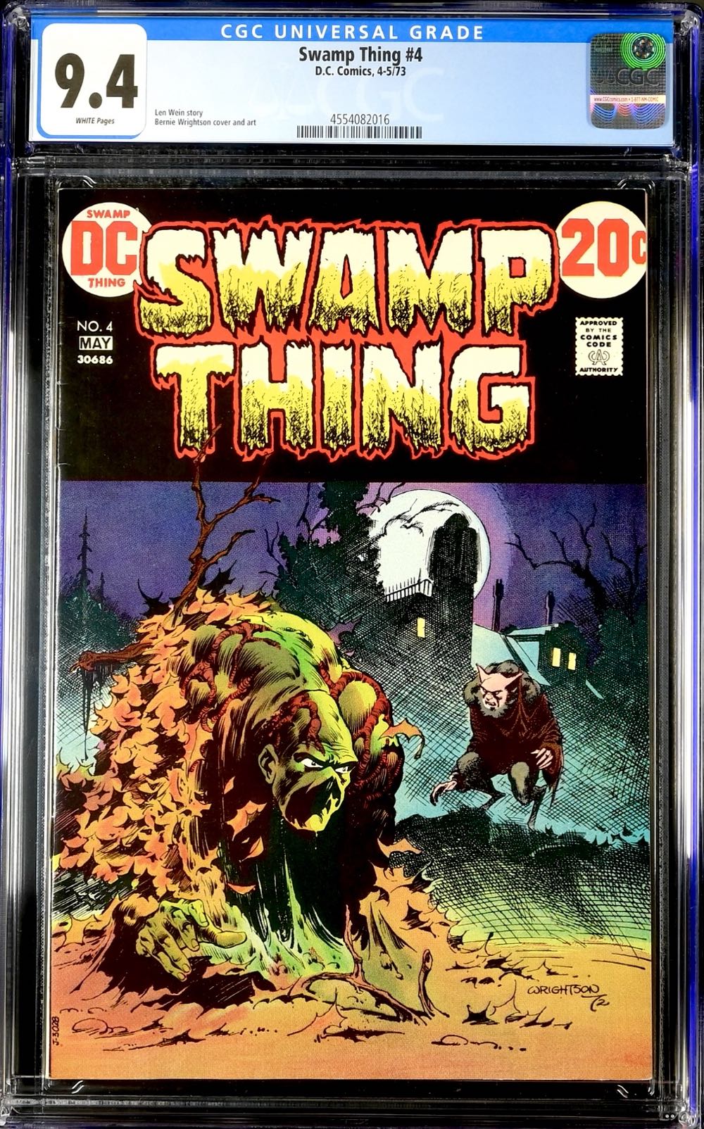 Swamp Thing - DC Comics (4 - May 1973) comic book collectible [Barcode 78898555] - Main Image 3