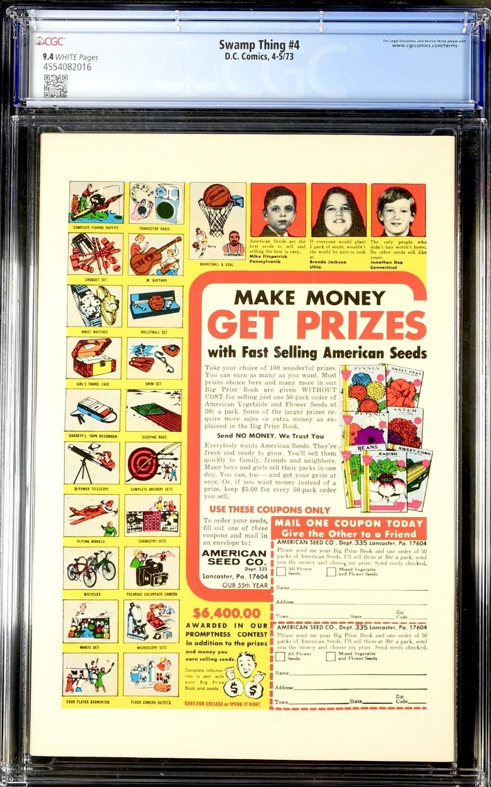 Swamp Thing - DC Comics (4 - May 1973) comic book collectible [Barcode 78898555] - Main Image 4