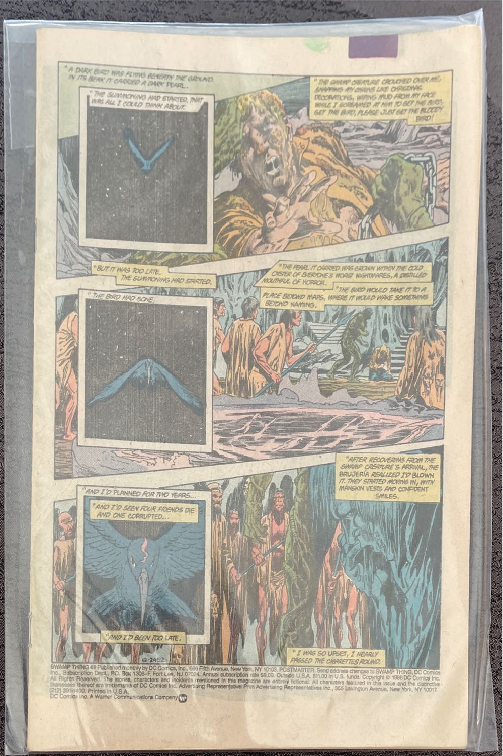 Swamp Thing (Vol. 2) - DC (49 - Jun 1986) comic book collectible [Barcode 761941305202] - Main Image 2