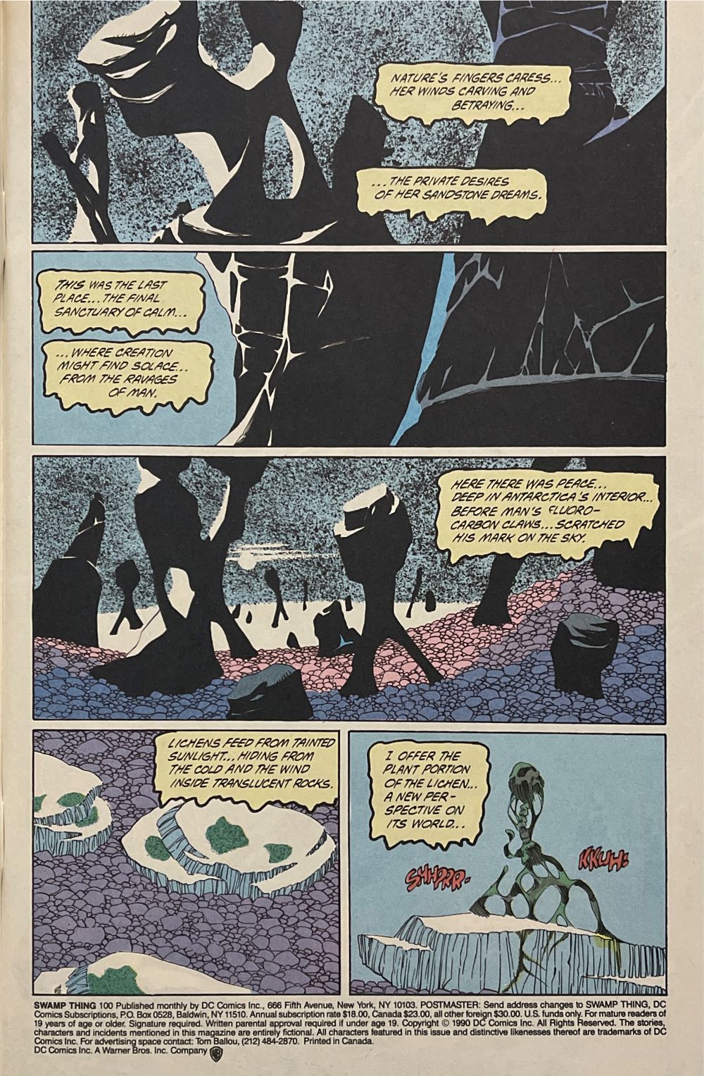 Swamp Thing #100 - DC (Detective Comics) (100 - Oct 1990) comic book collectible - Main Image 2