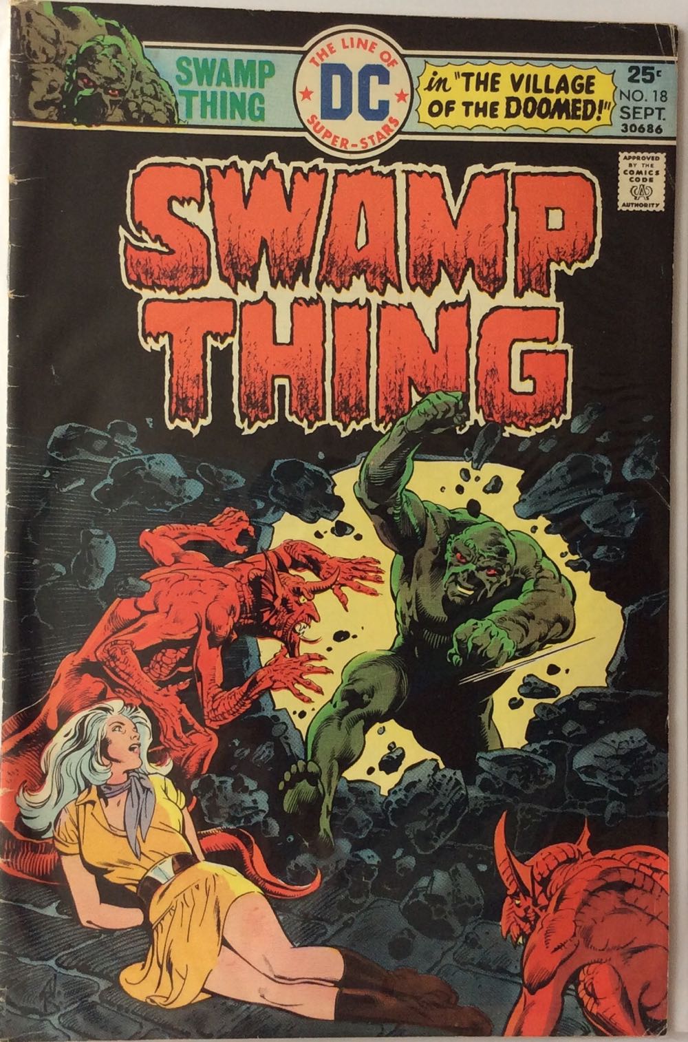 Swamp Thing Vol. 1 #18 (1972-1976) - DC Comics (18 - Sep 1975) comic book collectible - Main Image 2