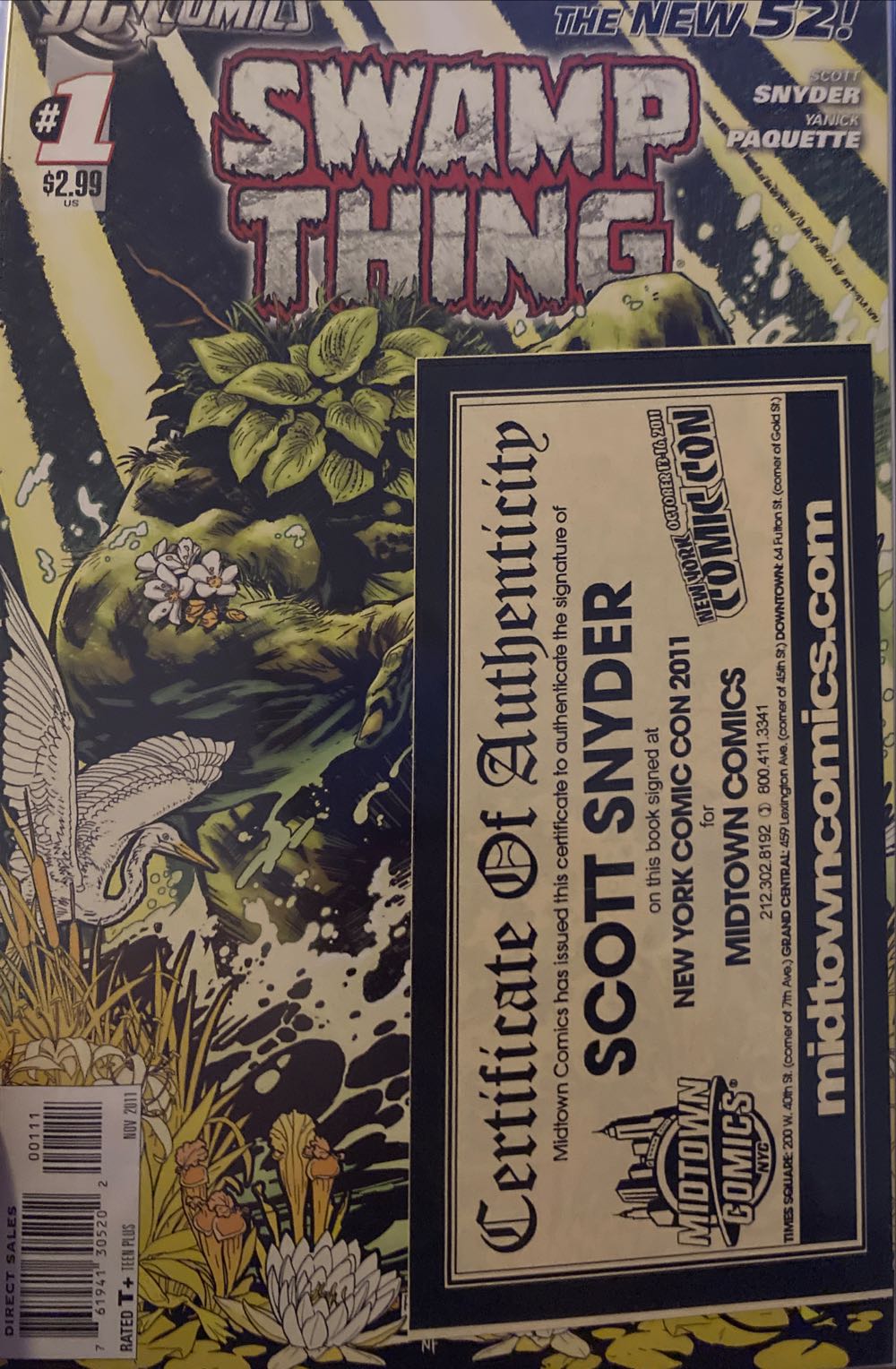 Swamp Thing (Vol. 4) - DC Comics (1 - Nov 2011) comic book collectible [Barcode 76194130520200111] - Main Image 2