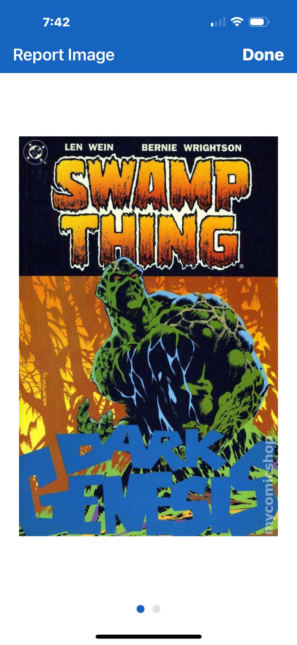Swamp Thing #6 - DC (6 - 10/1973) comic book collectible - Main Image 3