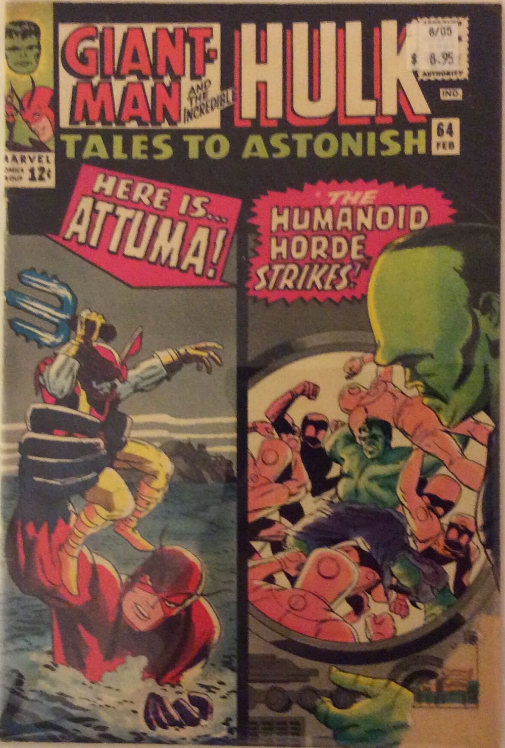 Tales To Astonish - Marvel (64 - Feb 1965) comic book collectible [Barcode 741288] - Main Image 2