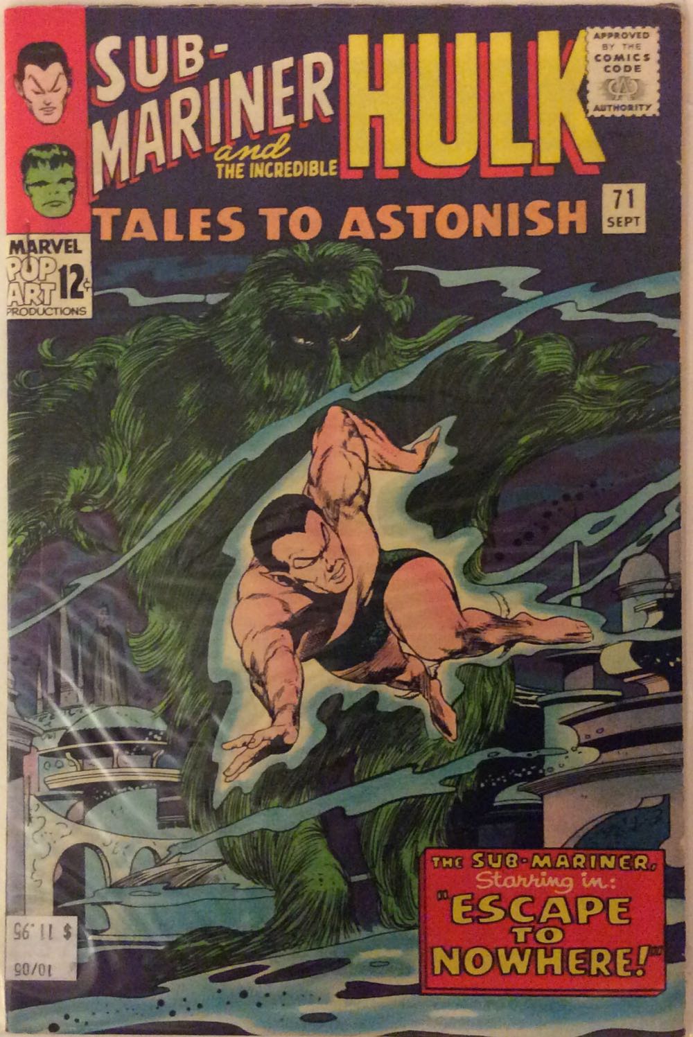 Tales To Astonish - Marvel Comics (71 - Sep 1965) comic book collectible [Barcode 74158280] - Main Image 2