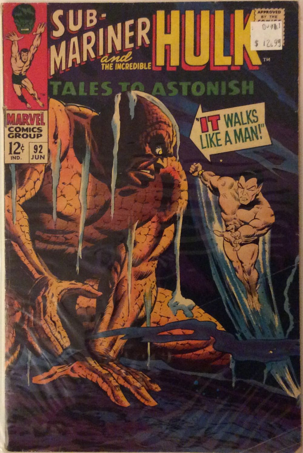 Tales to Astonish - Marvel Comics (92 - Jun 1967) comic book collectible [Barcode 741288] - Main Image 2