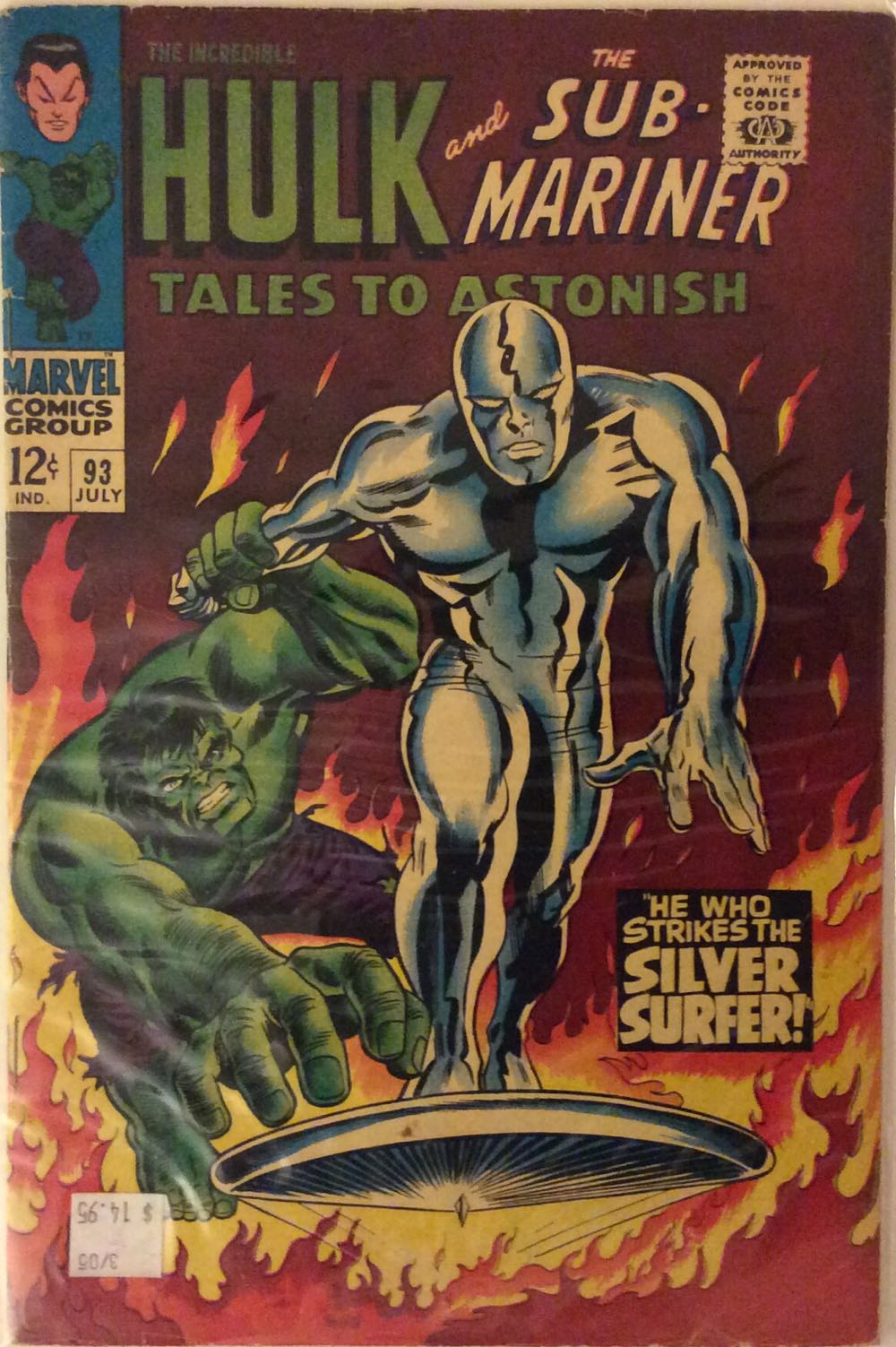 Tales To Astonish - Marvel Comics (93 - Jul 1967) comic book collectible [Barcode 855544488789990800885] - Main Image 2