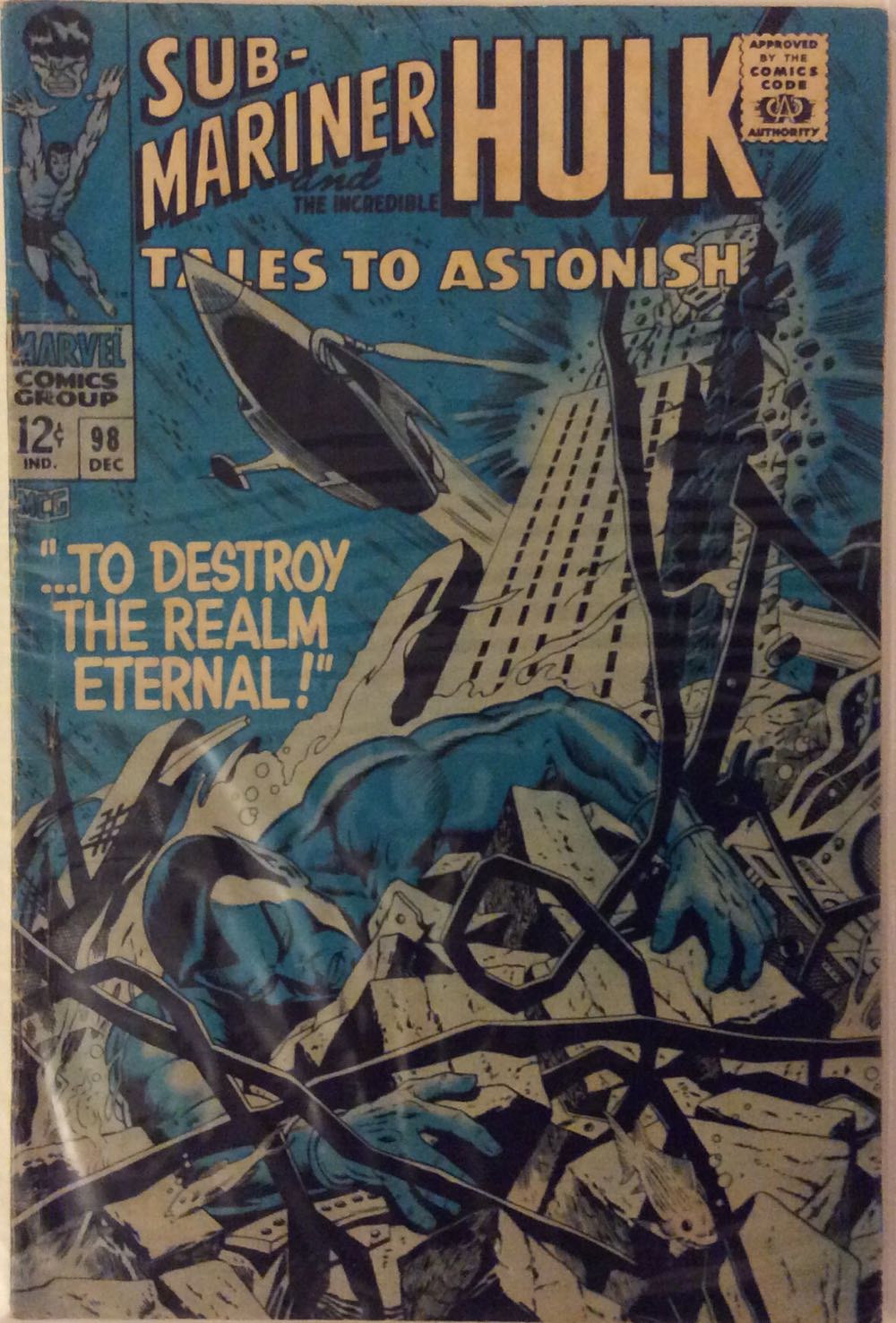 Tales To Astonish - Marvel Comics (98 - 12/1967) comic book collectible [Barcode 825241466259] - Main Image 2