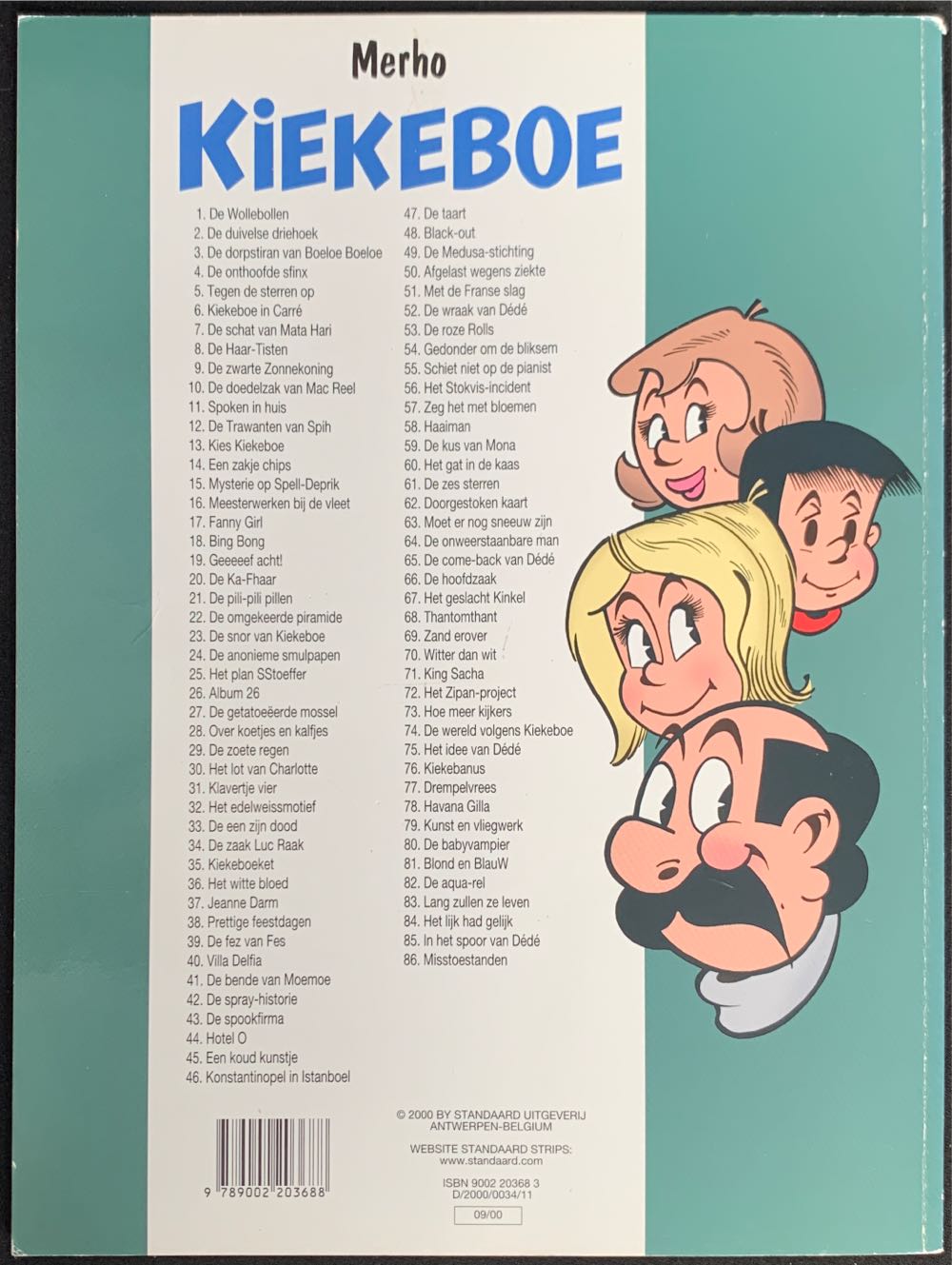 Kiekeboe - Mistoestanden - Standaard Uitgeverij (86) comic book collectible [Barcode 9789002203688] - Main Image 2