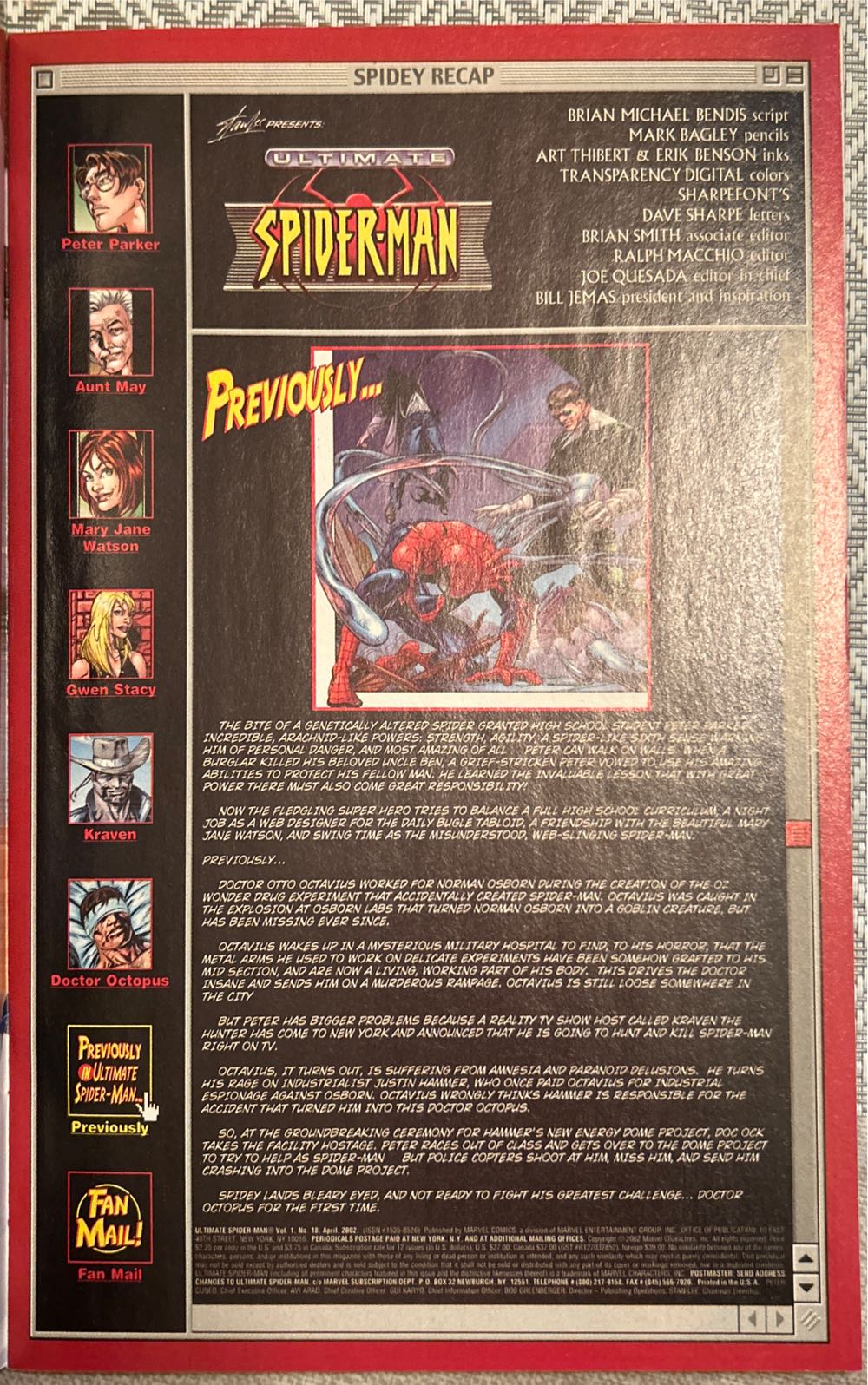 Ultimate Spider-Man - Marvel Comics (18 - Apr 2002) comic book collectible [Barcode 75960605031401811] - Main Image 3