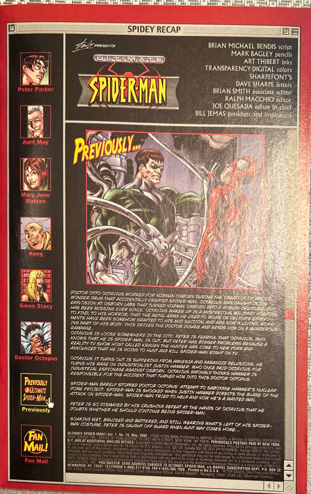 Ultimate Spider-Man - Marvel Comics (19 - May 2002) comic book collectible [Barcode 75960605031401911] - Main Image 3