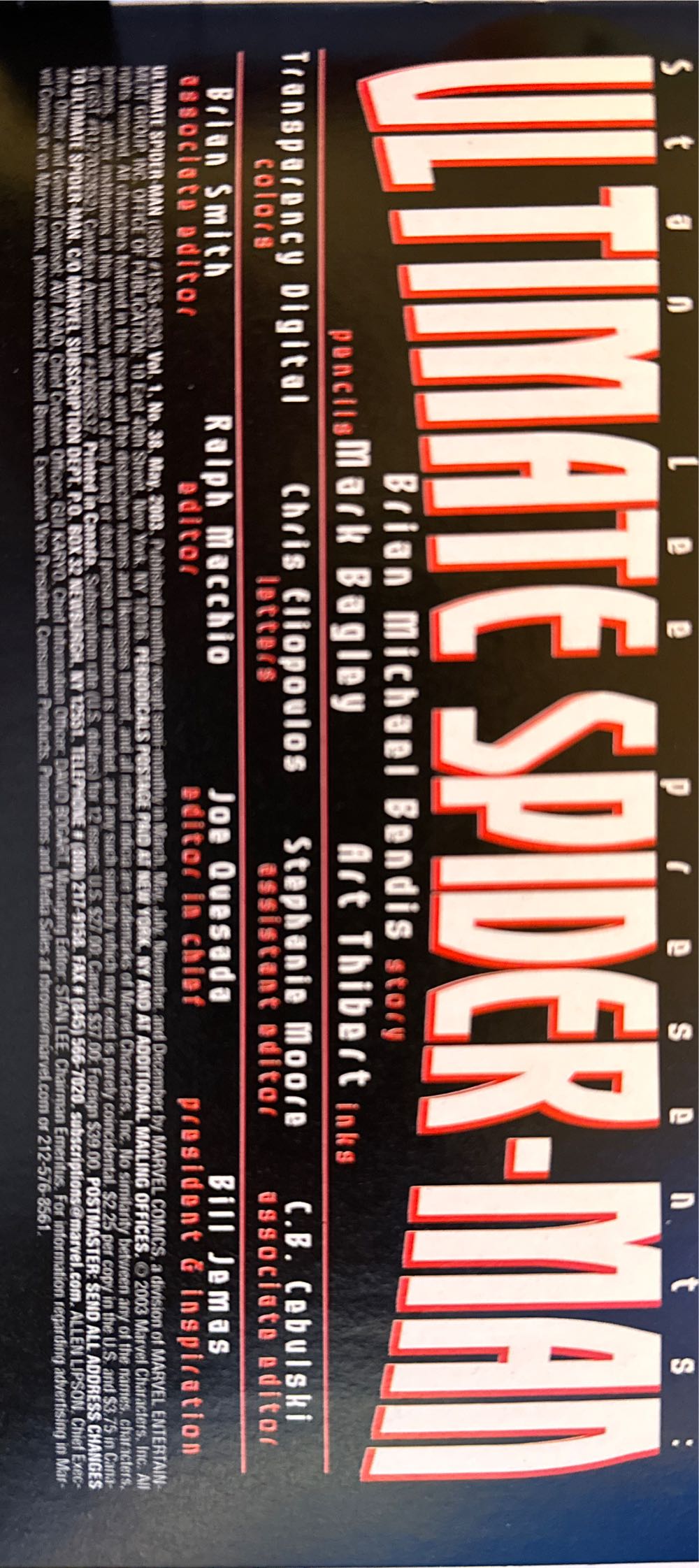 Ultimate Spider-Man - Marvel Comics (38 - May 2003) comic book collectible [Barcode 75960605031403811] - Main Image 3