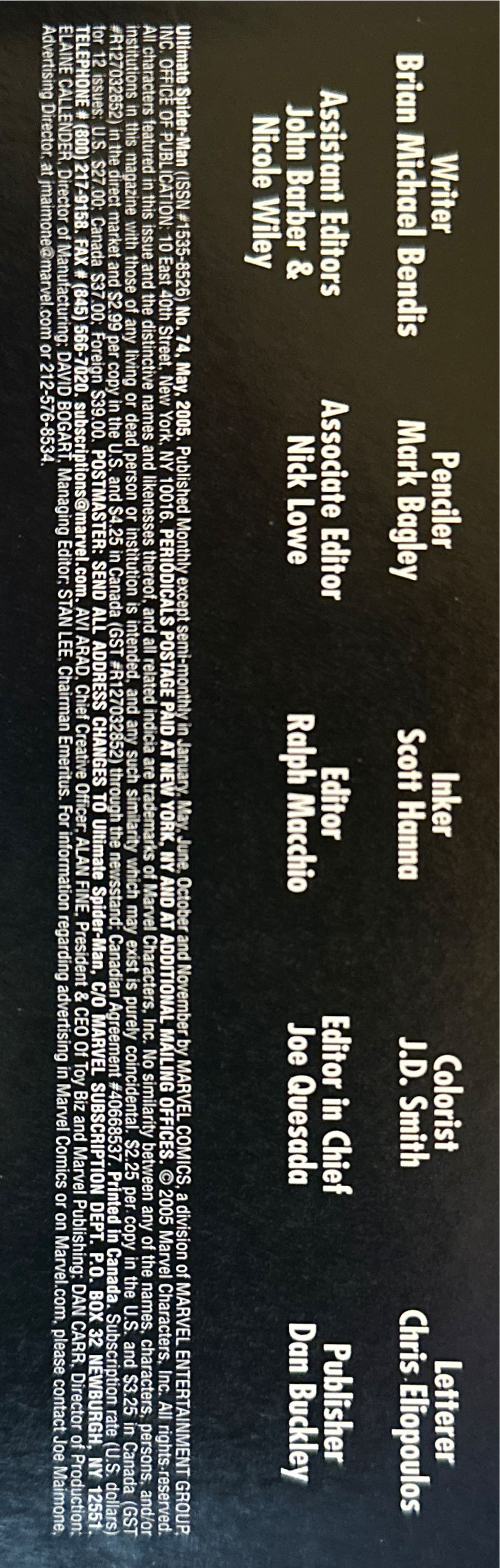 Ultimate Spider-Man - Marvel Comics (74 - Jun 2005) comic book collectible [Barcode 75960605031407411] - Main Image 3