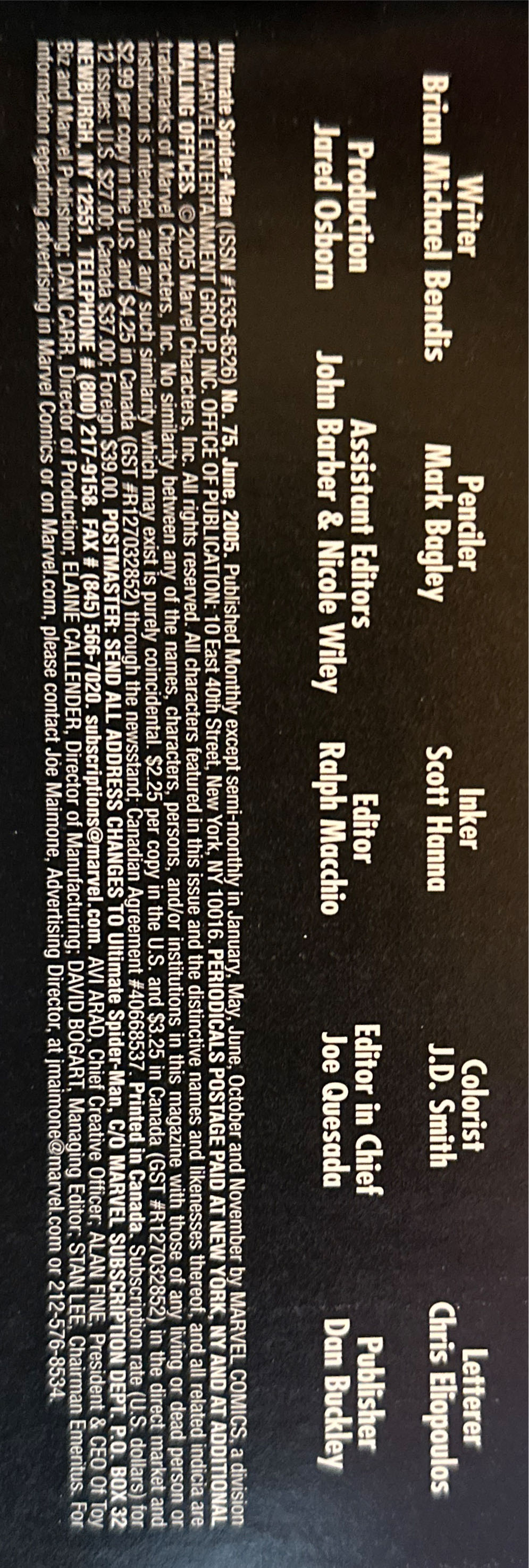 Ultimate Spider-Man - Marvel Comics (75 - Jun 2005) comic book collectible [Barcode 75960605031407511] - Main Image 3