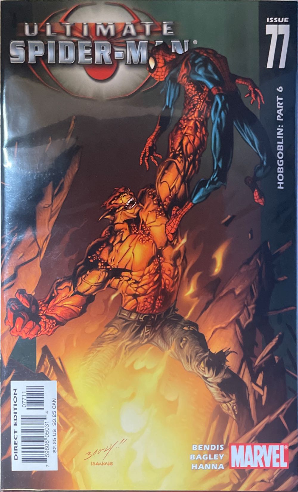 Ultimate Spider-Man - Marvel Comics (77 - 07/2005) comic book collectible [Barcode 75960605031407711] - Main Image 2