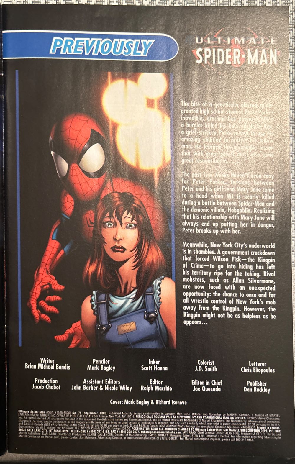 Ultimate Spider-Man - Marvel Comics (79 - Sep 2005) comic book collectible [Barcode 75960605031407911] - Main Image 3