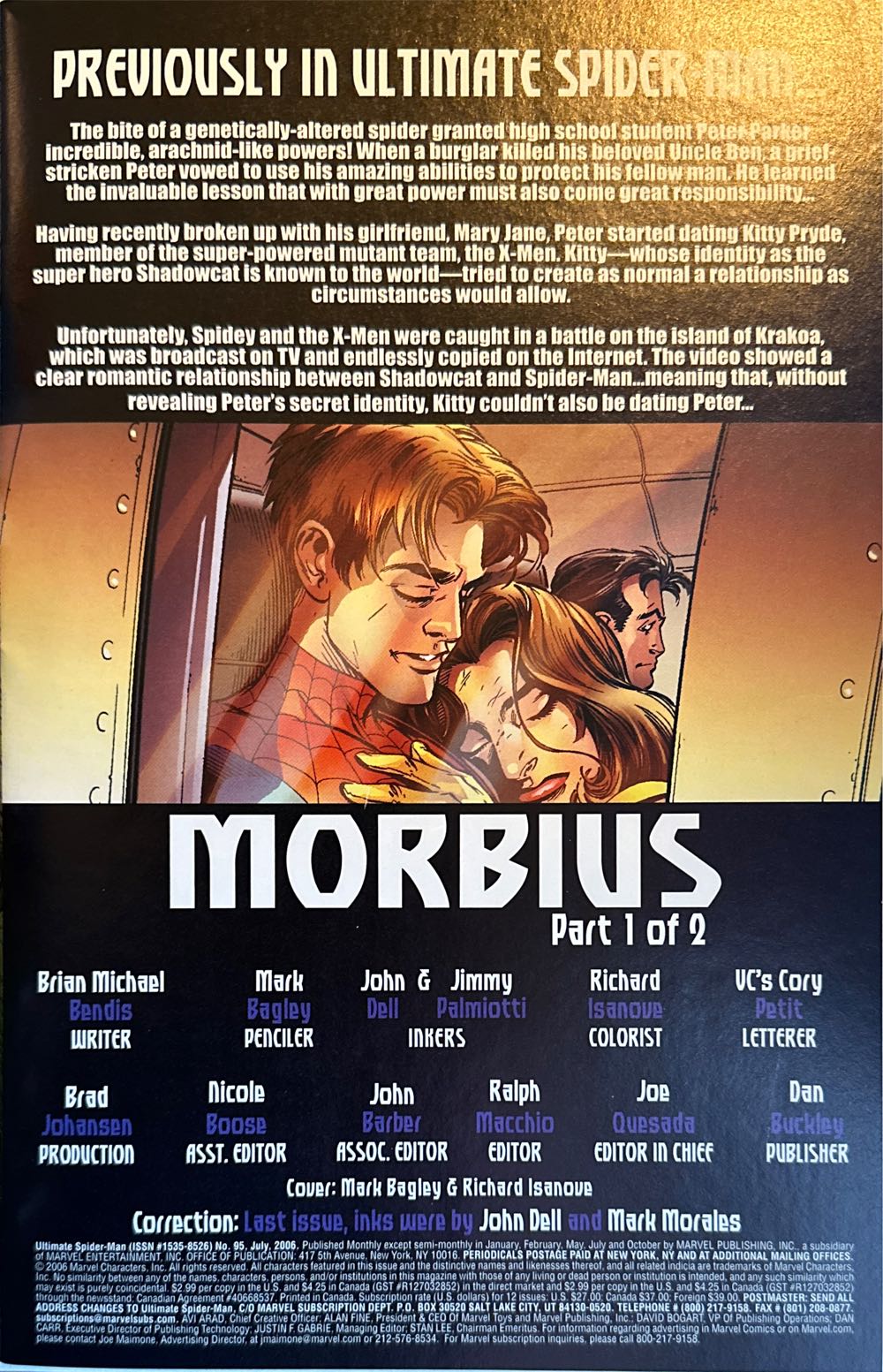 Ultimate Spider-Man - Marvel Comics (95 - Jul 2006) comic book collectible [Barcode 75960605031409511] - Main Image 2