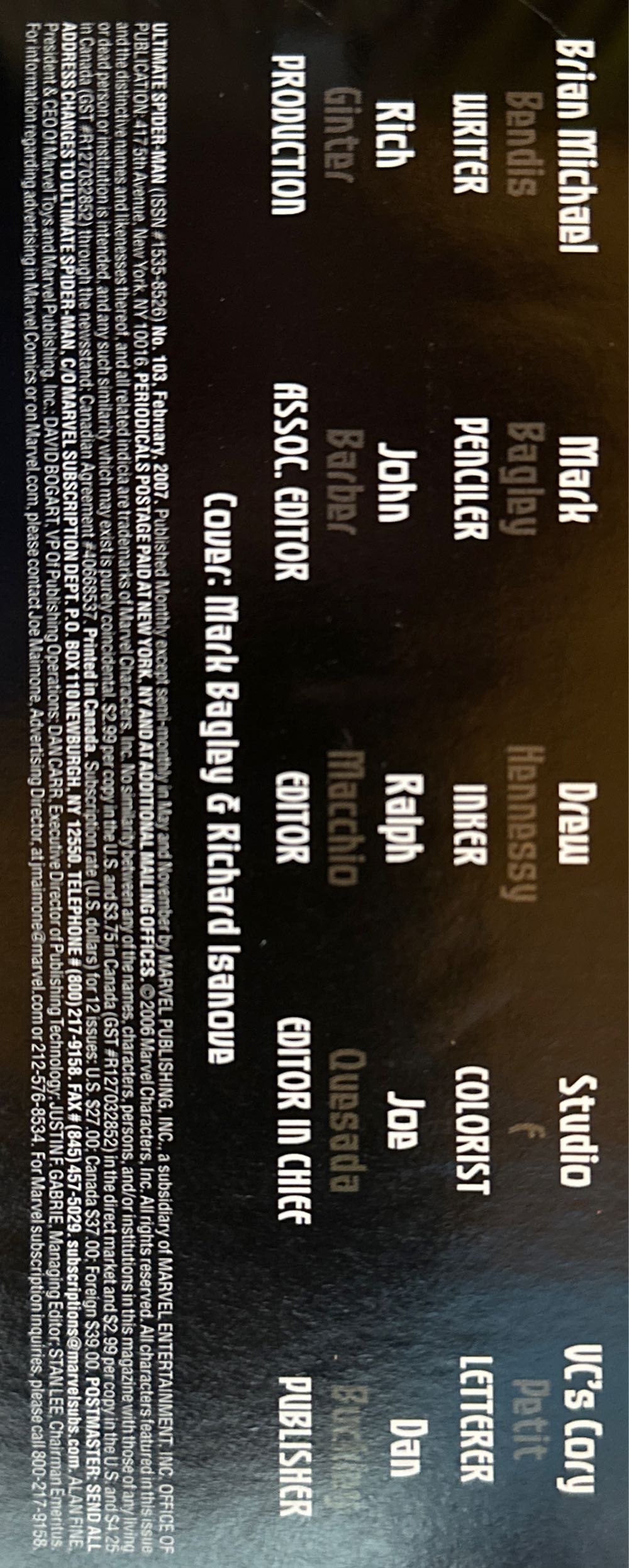 Ultimate Spider-Man - Marvel Comics (103 - Feb 2007) comic book collectible [Barcode 75960605031410311] - Main Image 3