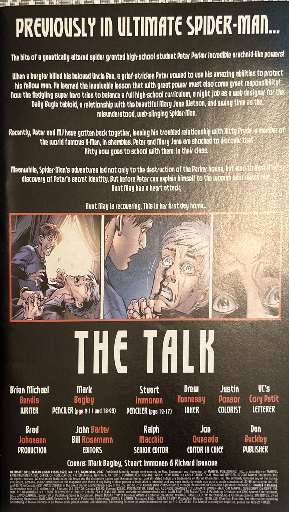 Ultimate Spider-Man - Marvel Comics (111 - Sep 2007) comic book collectible [Barcode 75960605031411111] - Main Image 3