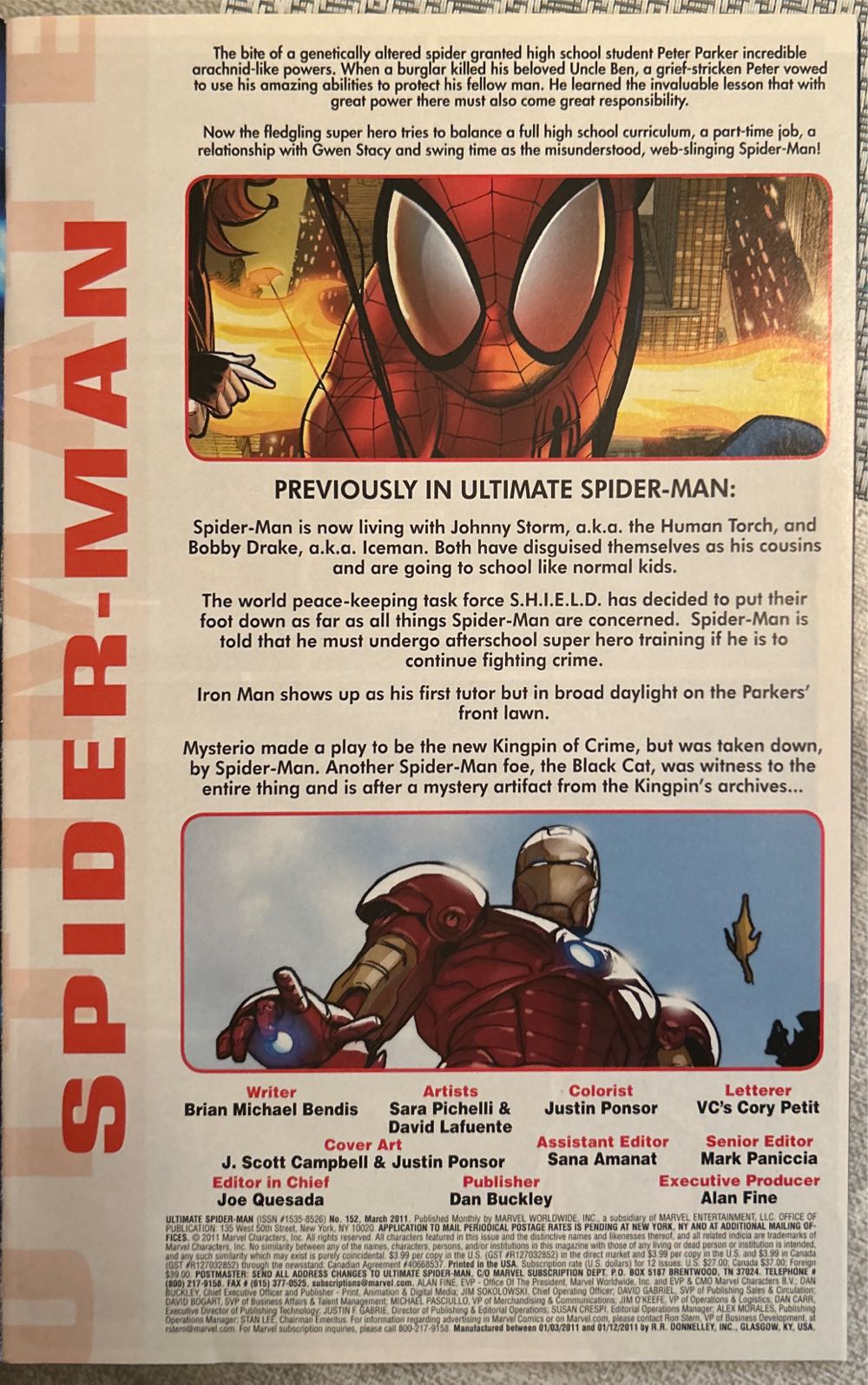 Ultimate Spider-Man - Marvel Comics (152 - Mar 2011) comic book collectible [Barcode 75960607496915211] - Main Image 3