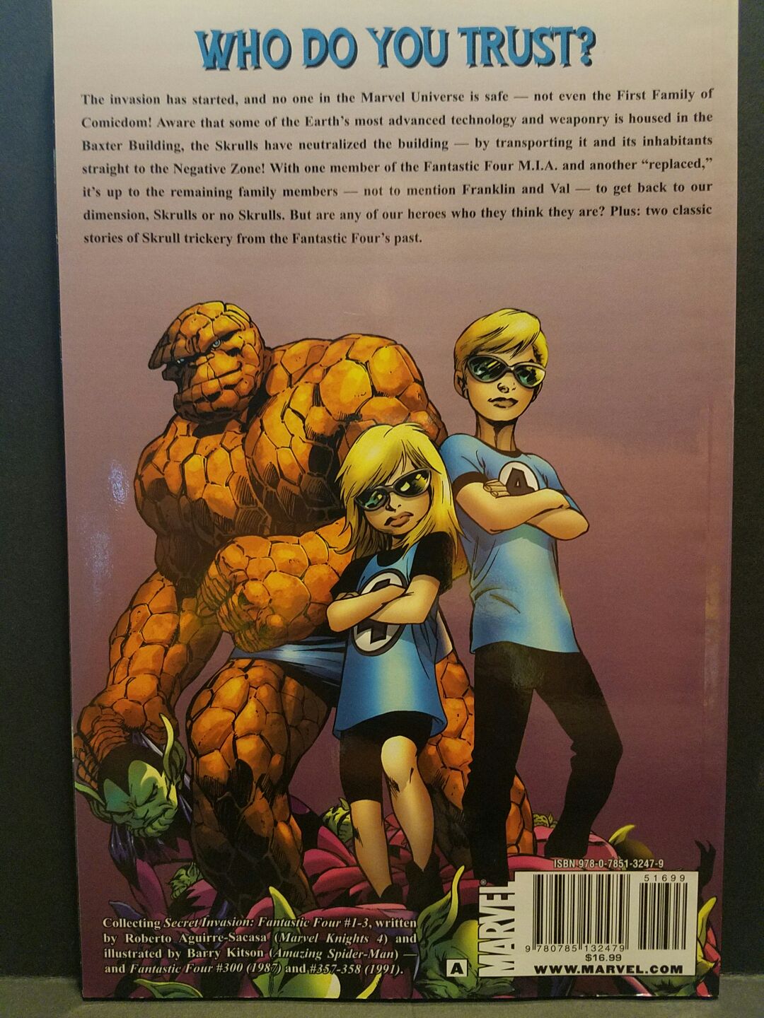 Secret Invasion: Fantastic Four - Marvel Comics (1) comic book collectible [Barcode 9780785132479] - Main Image 2