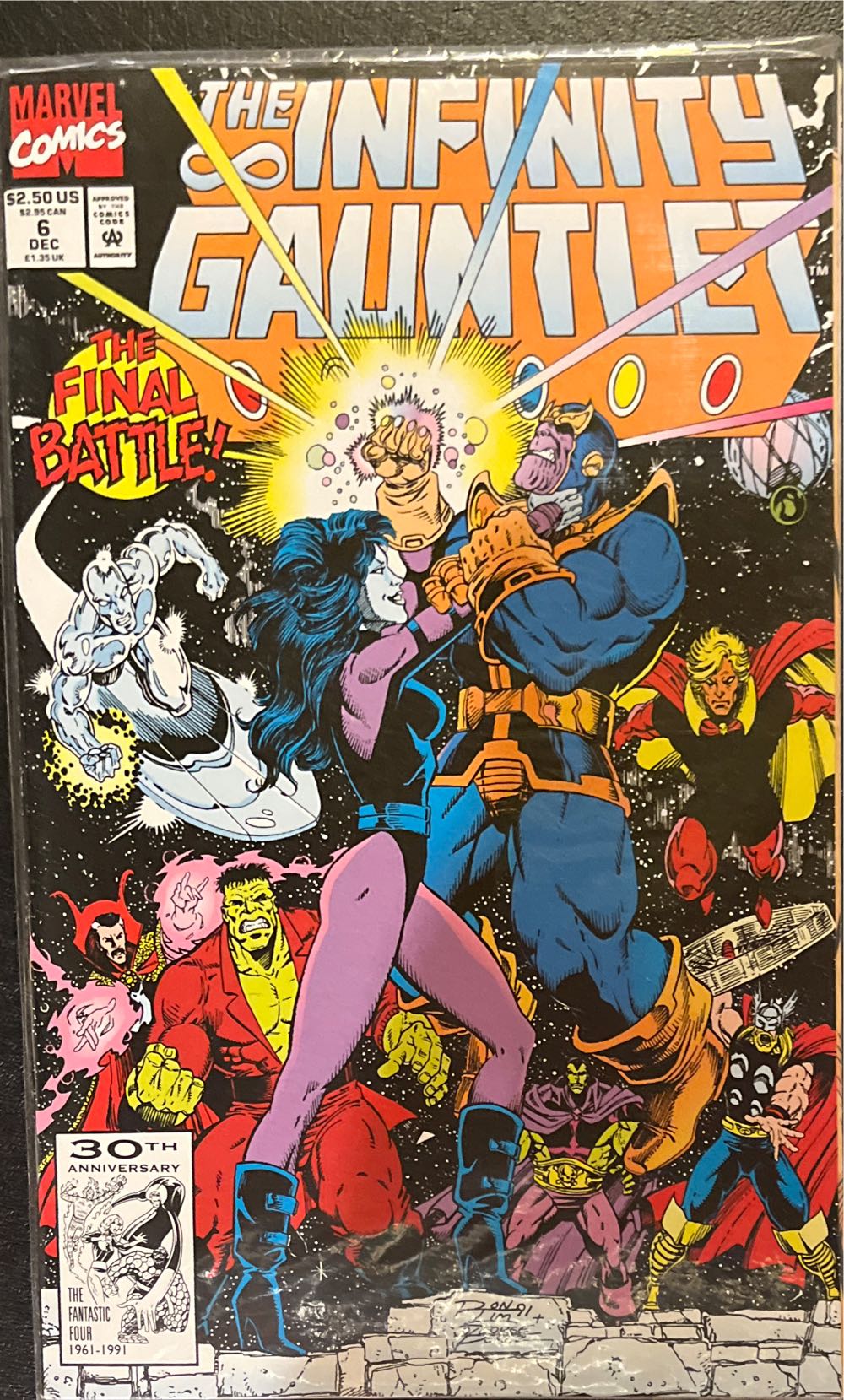 Infinity Gauntlet, The - Marvel Comics (6 - Dec 1991) comic book collectible [Barcode 071486017691] - Main Image 3
