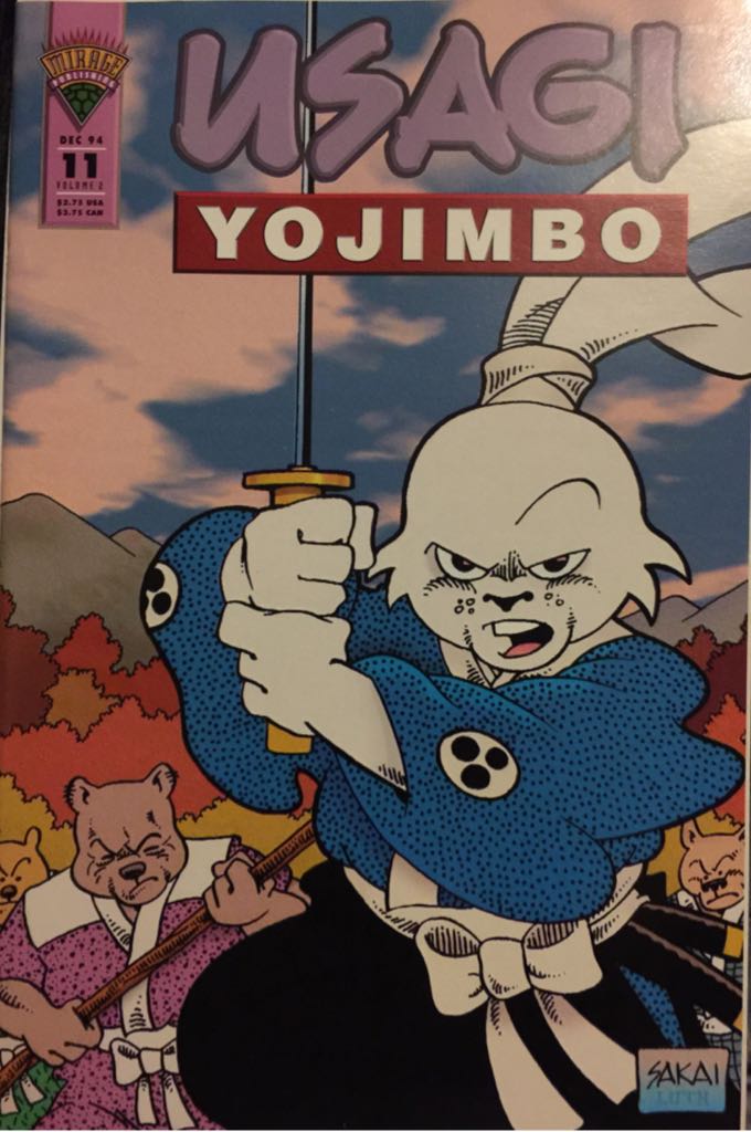 Usagi Yojimbo Vol. 2 - Mirage Publishing (11 - Dec 1994) comic book collectible [Barcode 761568176407] - Main Image 1