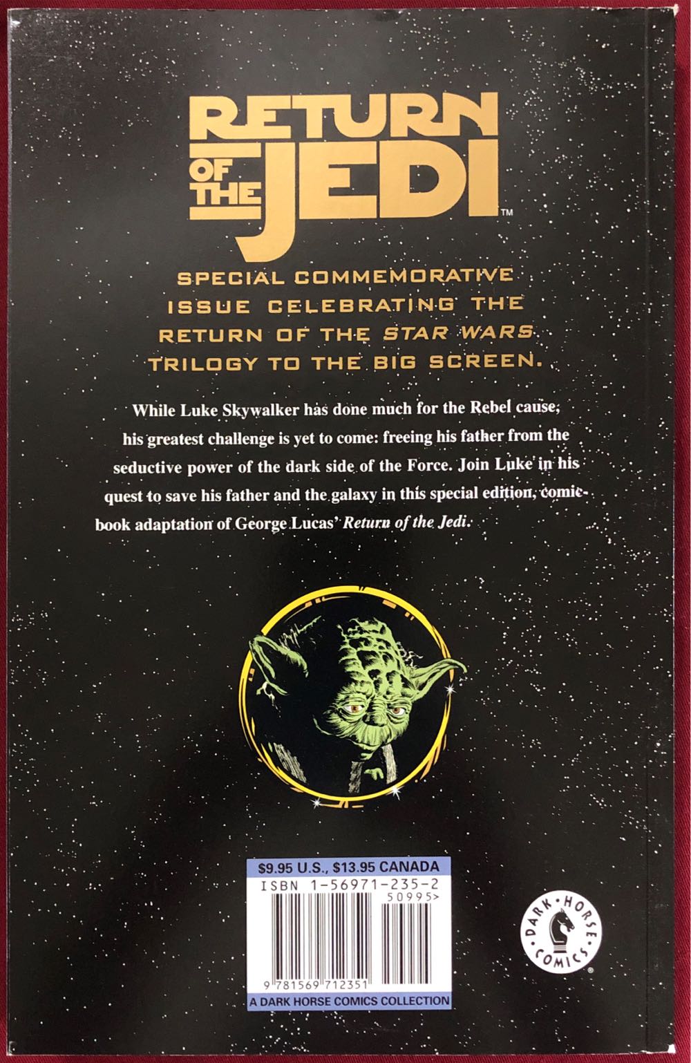 Star Wars: Episode VI Return Of The Jedi - Dark Horse Comics (1) comic book collectible [Barcode 9781569712351] - Main Image 2