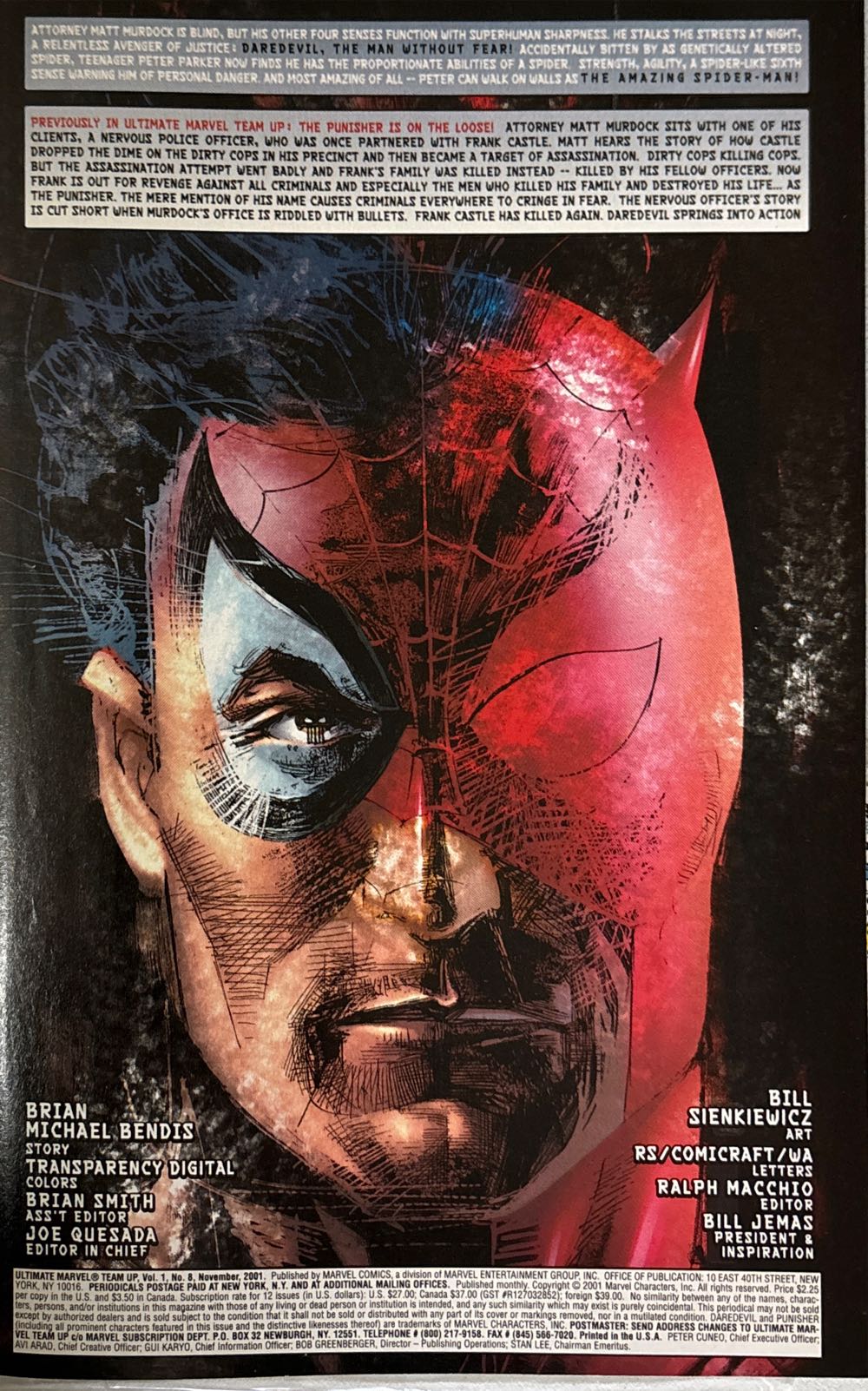 Ultimate Marvel Team-Up - Marvel Comics (8 - Nov 2001) comic book collectible [Barcode 75960605088800811] - Main Image 2