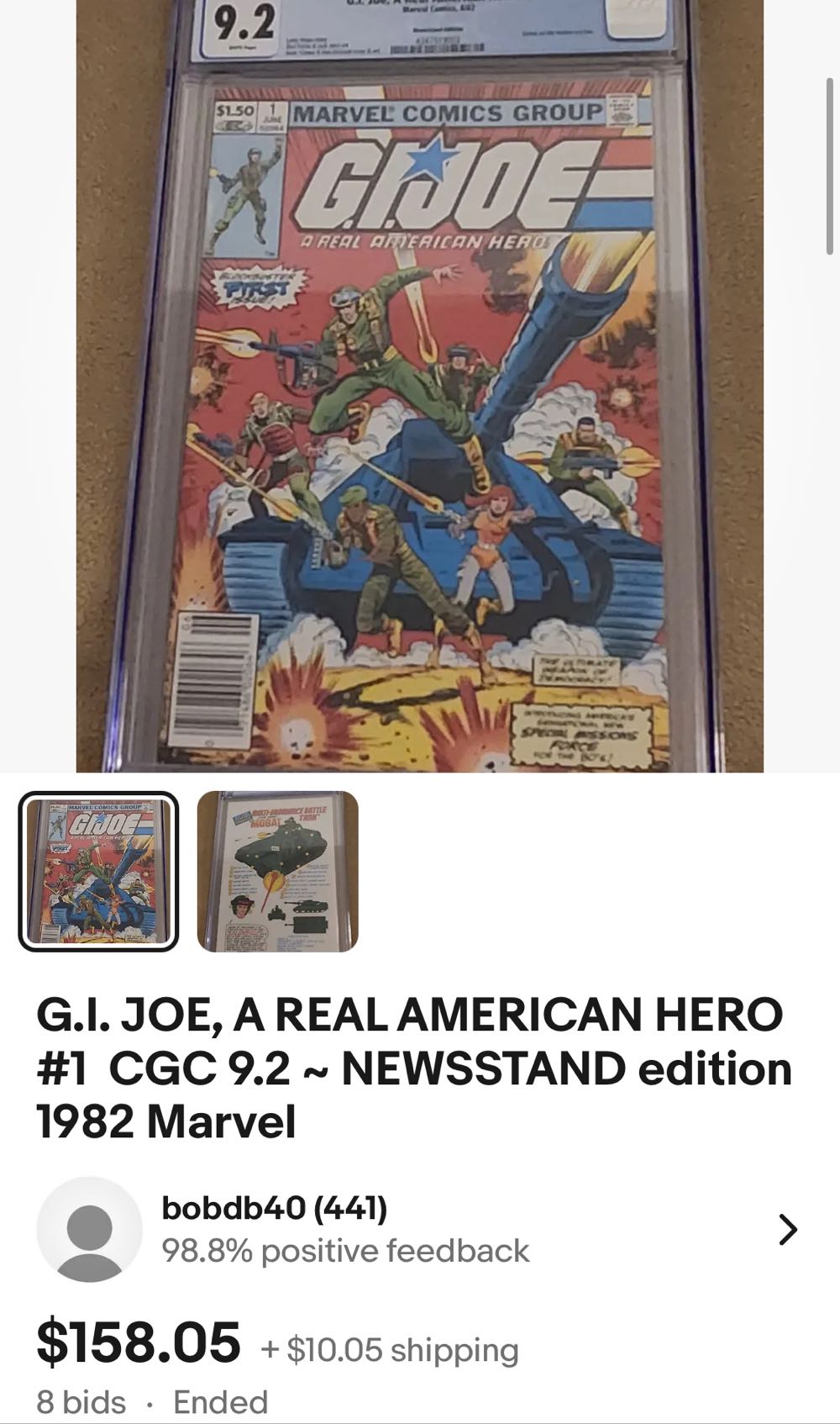 G.I. Joe A Real American Hero! - Marvel (1 - 06/1982) comic book collectible [Barcode 071486020646] - Main Image 2