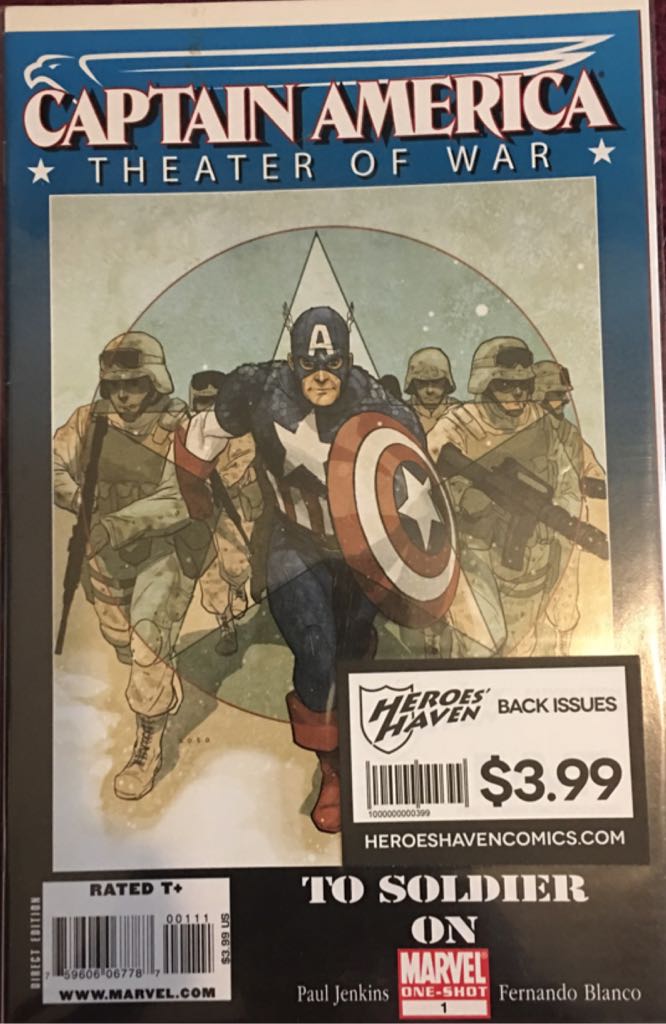 Captain America: Theater of War - Marvel Comics (1 - Oct 2009) comic book collectible [Barcode 75960606778700111] - Main Image 1