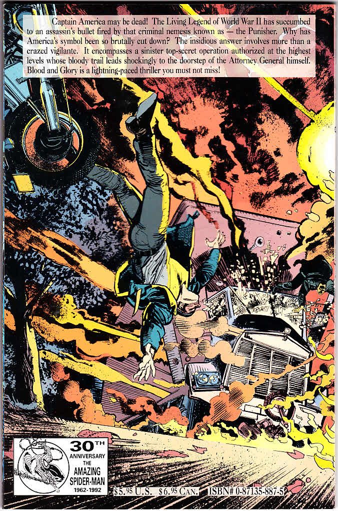 Punisher / Captain America: Blood and Glory - Marvel (2 - Nov 1992) comic book collectible [Barcode 071486028277] - Main Image 2