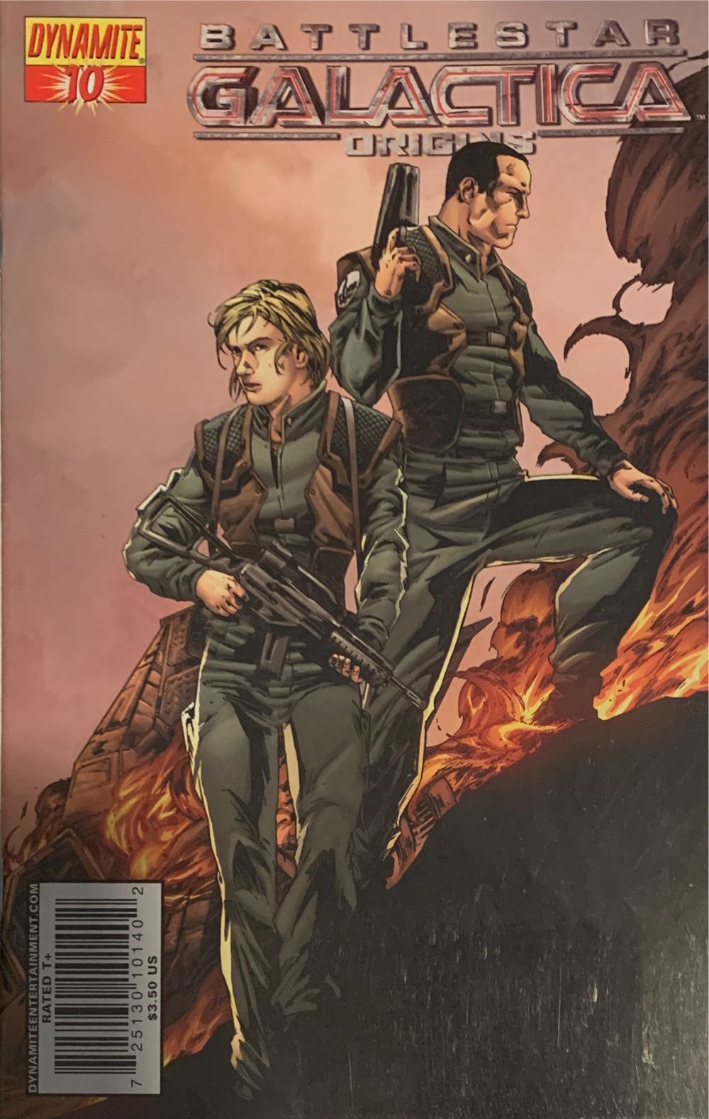 Reimagined Battlestar Galactica: Origins - Dynamite (10) comic book collectible [Barcode 725130101402] - Main Image 2