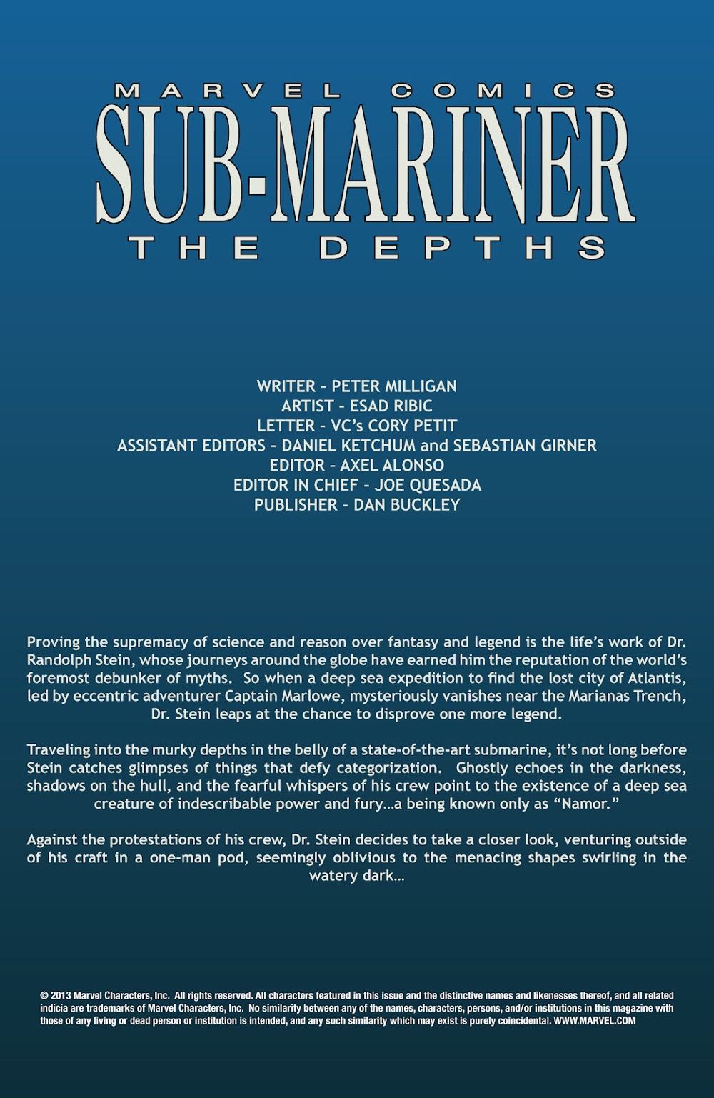 Sub-Mariner: The Depths - Marvel (Marvel Knights) (2 - Dec 2008) comic book collectible [Barcode 759606060221] - Main Image 2