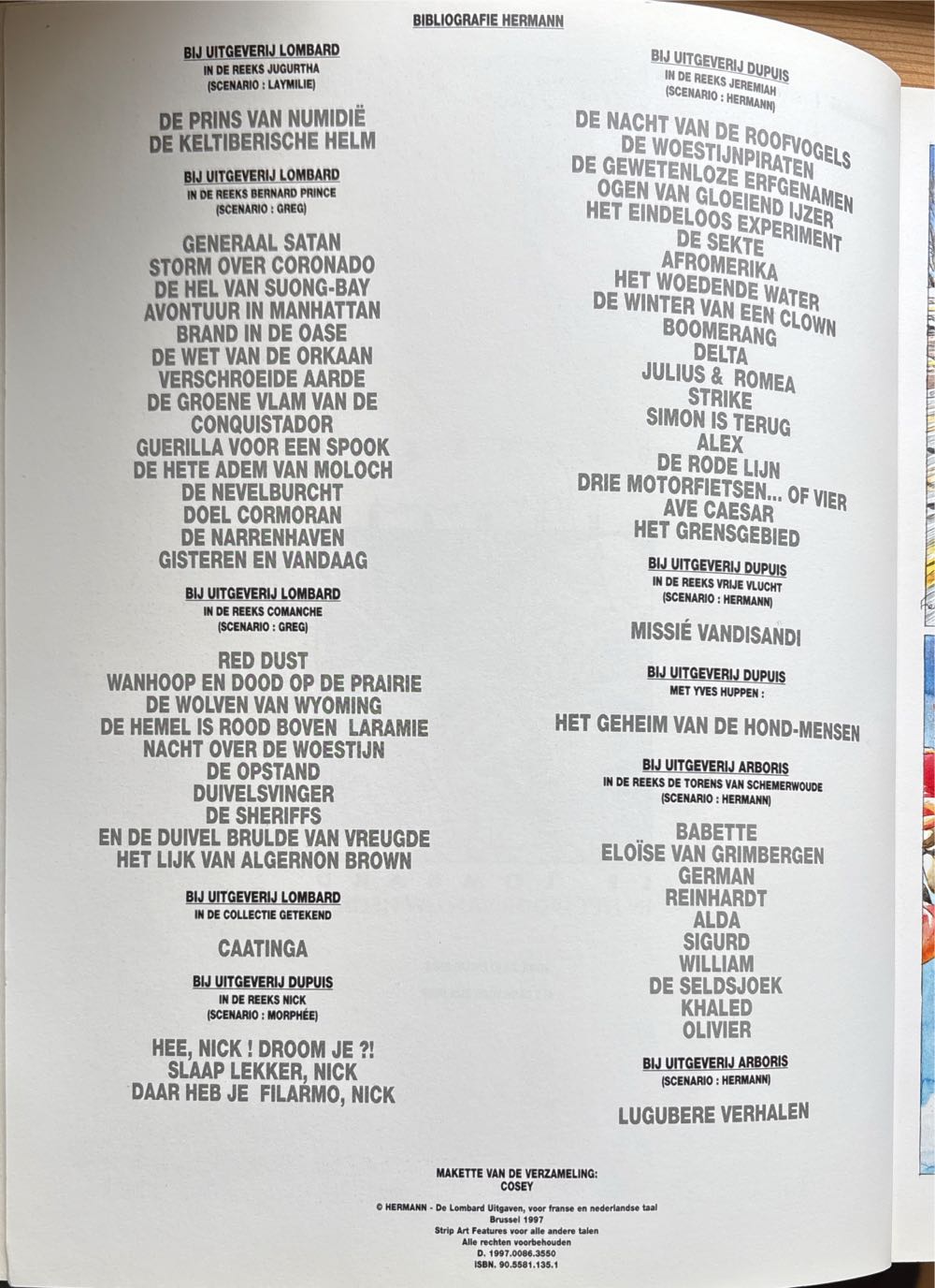 Collectie Getekend Caatinga - De Lombard (1) comic book collectible [Barcode 9789055811359] - Main Image 3