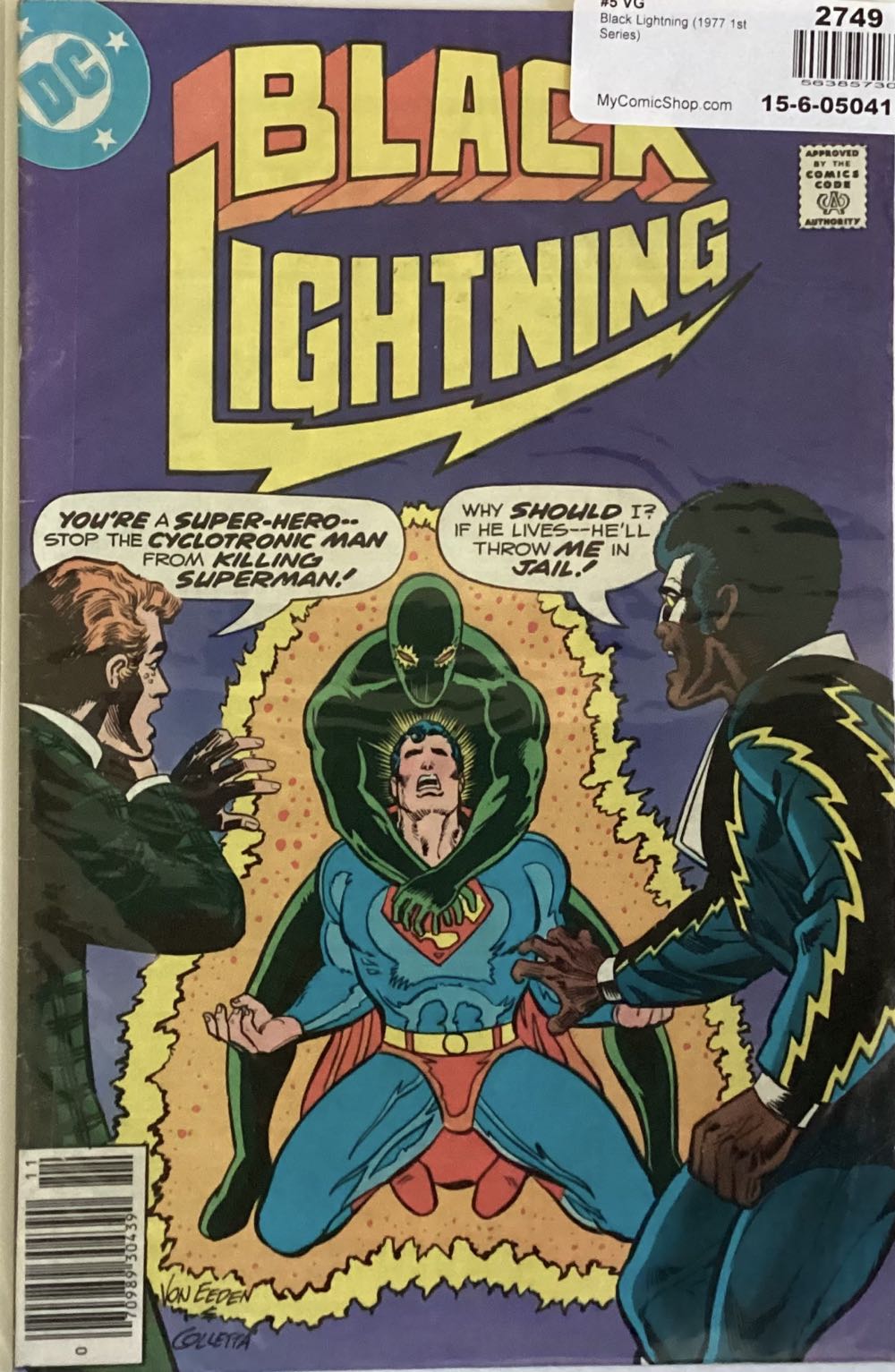 Black Lightning - DC (Detective Comics) (5 - Nov 1977) comic book collectible [Barcode 070989304390] - Main Image 3