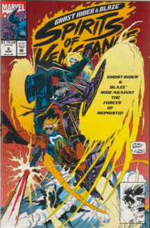 Ghost Rider/ Blaze: Spirits Of Vengeance - Marvel Comics (8 - Mar 1993) comic book collectible [Barcode 009281019275] - Main Image 1