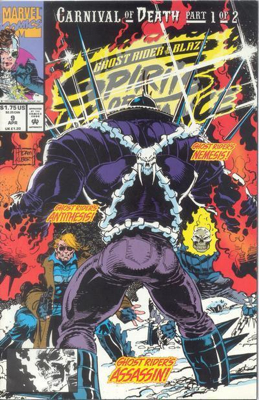 Ghost Rider/ Blaze: Spirits Of Vengeance - Marvel Comics (9 - Apr 1993) comic book collectible [Barcode 009281019275] - Main Image 1