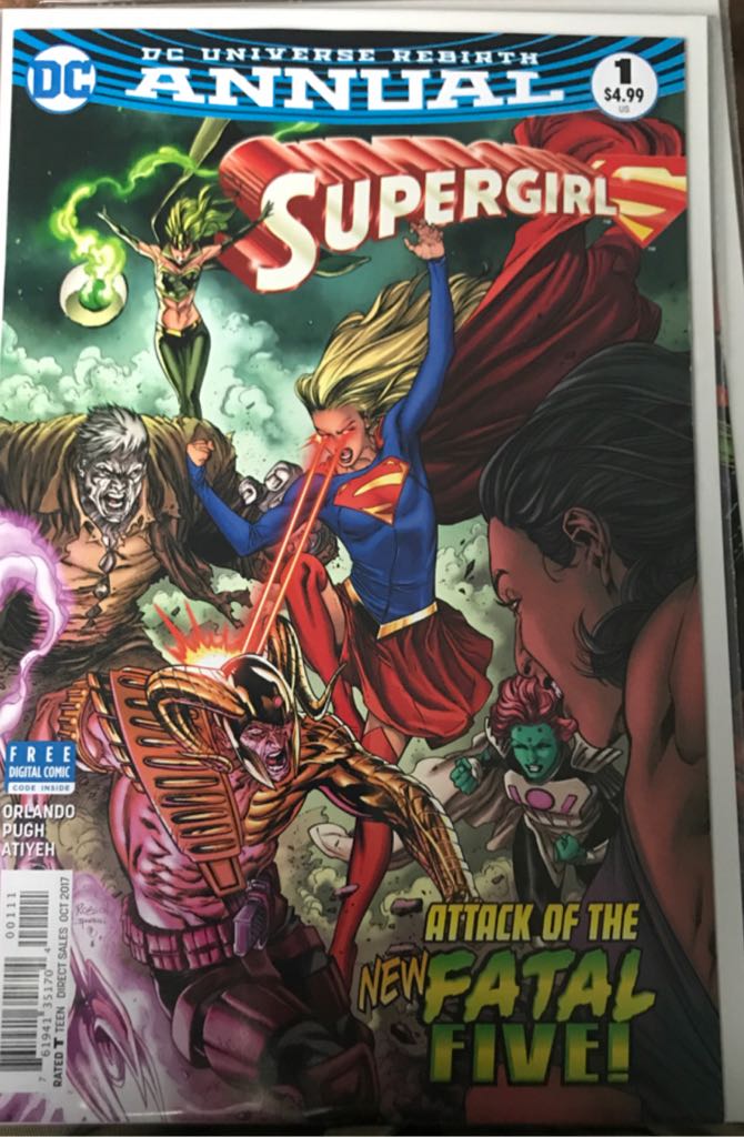 Supergirl, Vol. 7 Annual - DC Comics (1 - Oct-17) comic book collectible [Barcode 76194135170400111] - Main Image 1