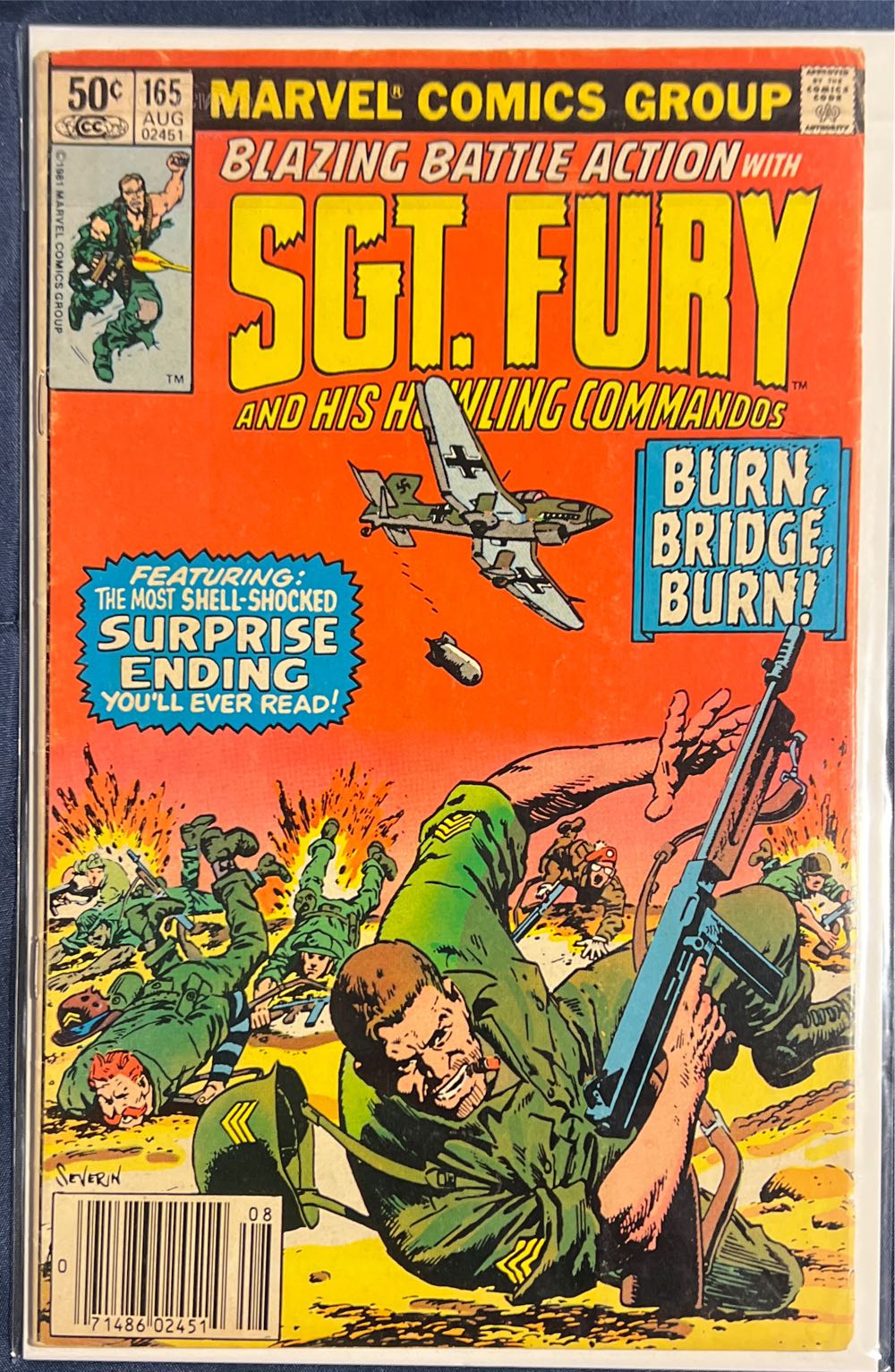 Sgt. Fury And His Howling Commandos - Marvel Comics (165 - Aug 1981) comic book collectible [Barcode 759606068395] - Main Image 3