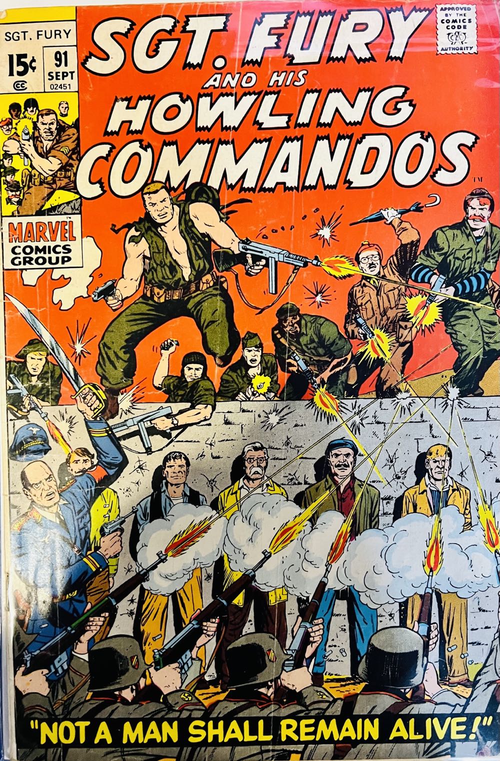 Sgt. Fury and His Howling Commandos - Marvel Comics (91 - 09/1971) comic book collectible - Main Image 2